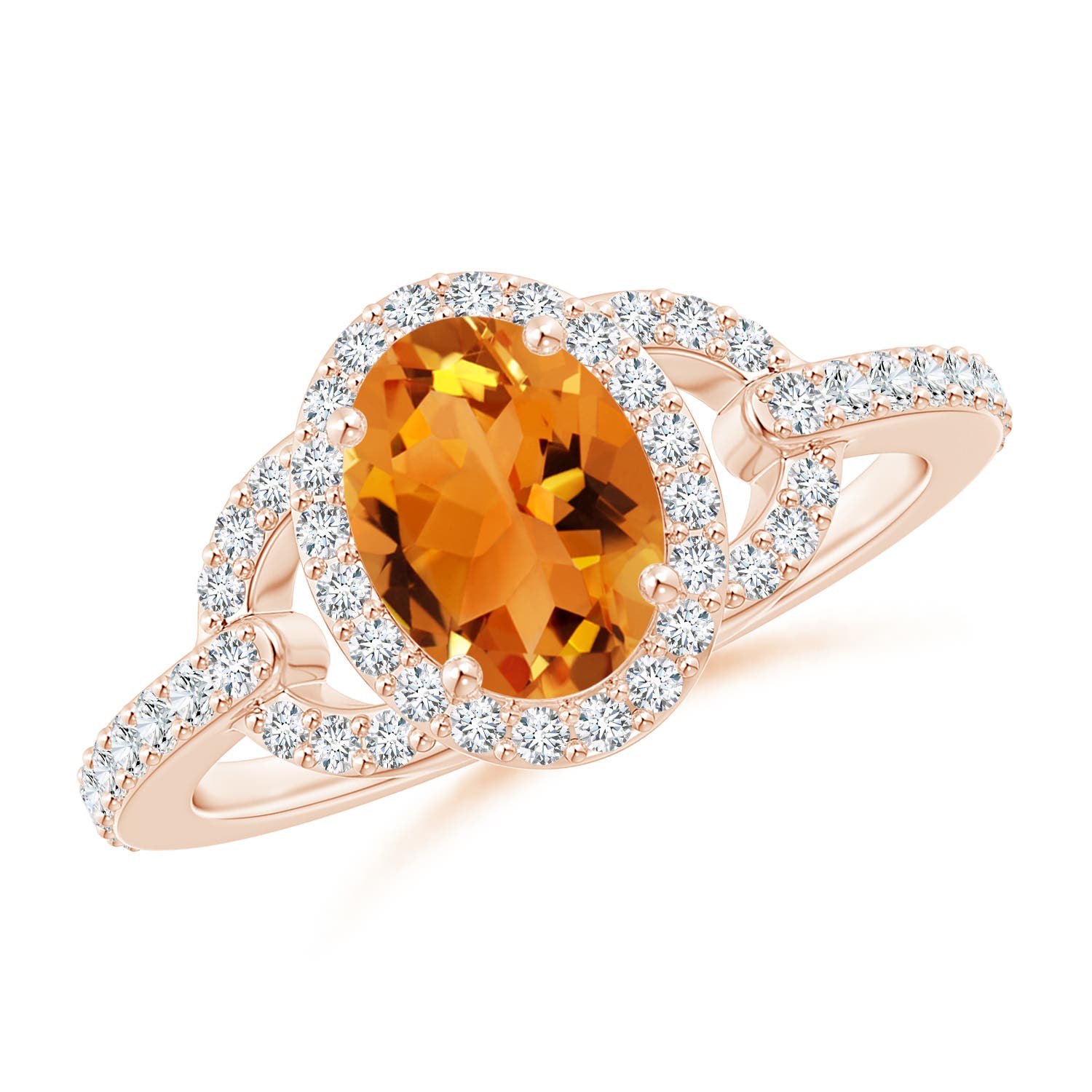 AAA - Citrine / 1.47 CT / 14 KT Rose Gold