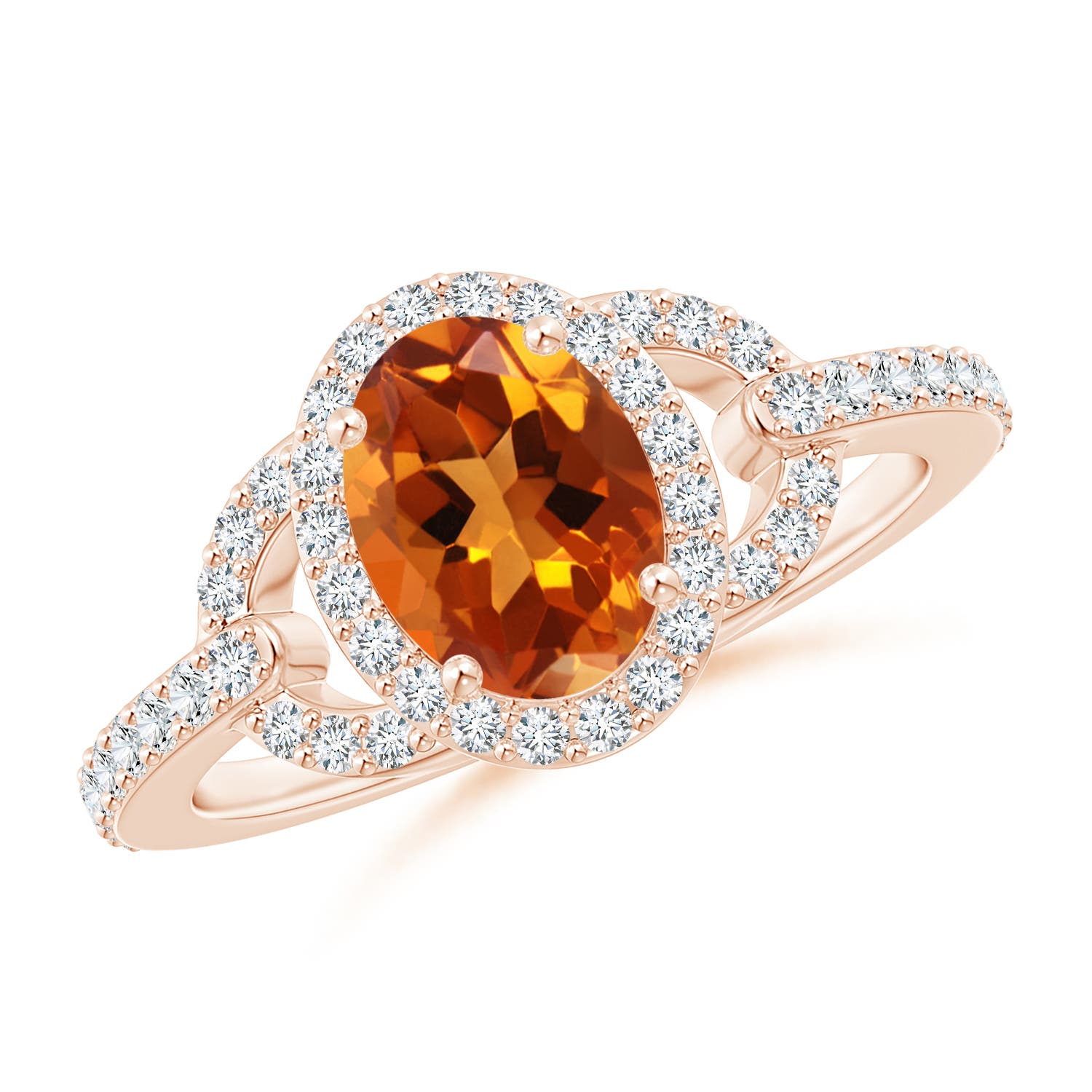 AAAA - Citrine / 1.47 CT / 14 KT Rose Gold