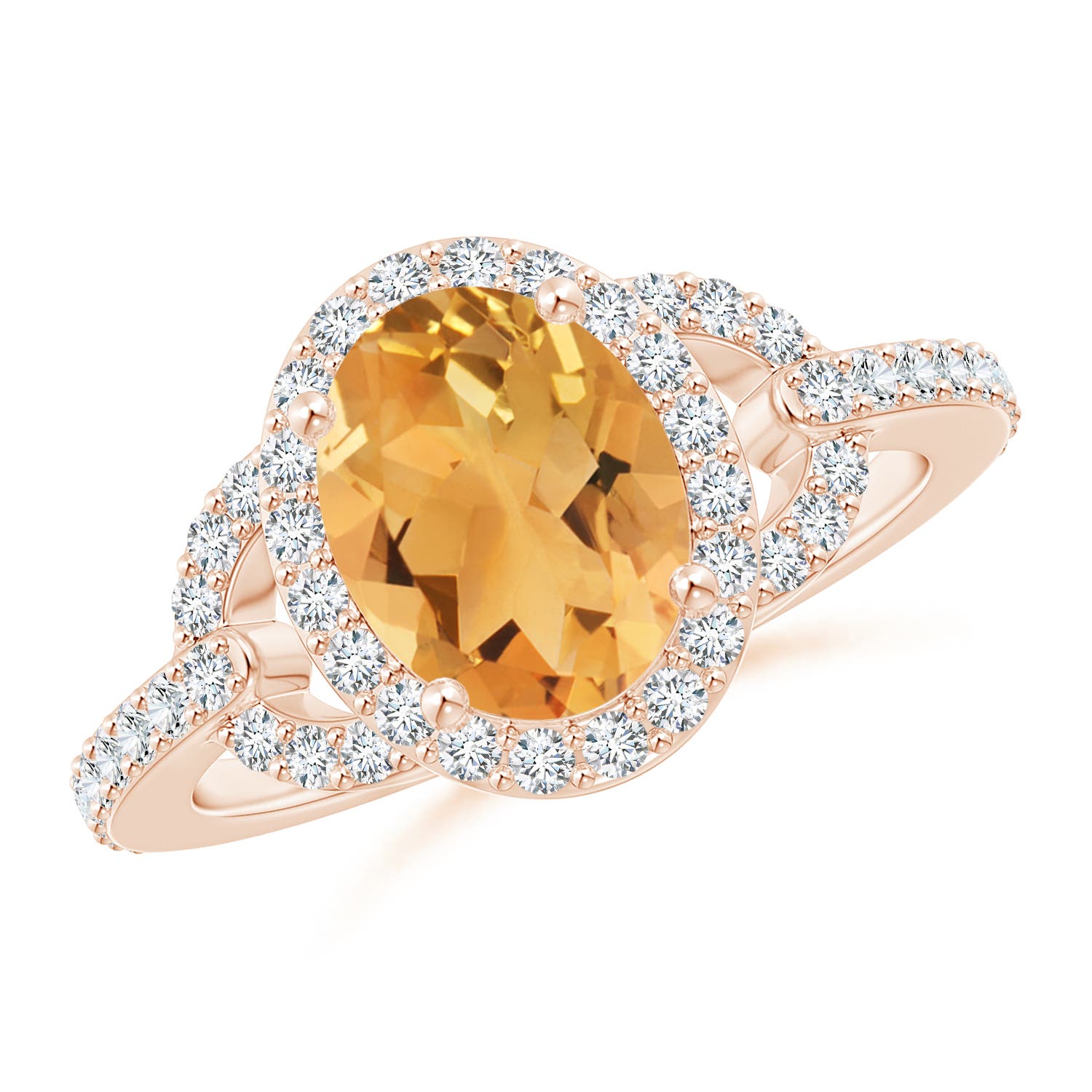 A - Citrine / 2.14 CT / 14 KT Rose Gold