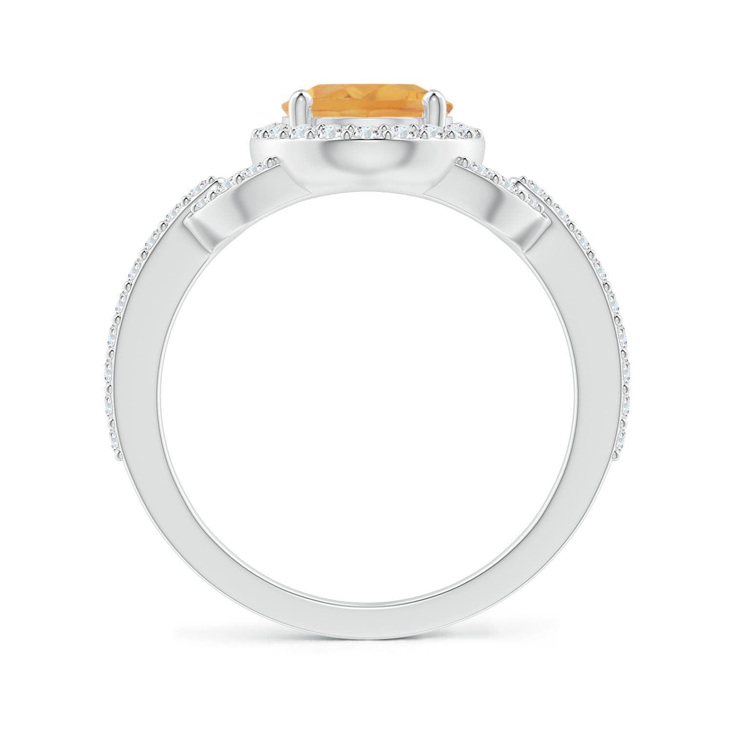 A - Citrine / 2.14 CT / 14 KT White Gold