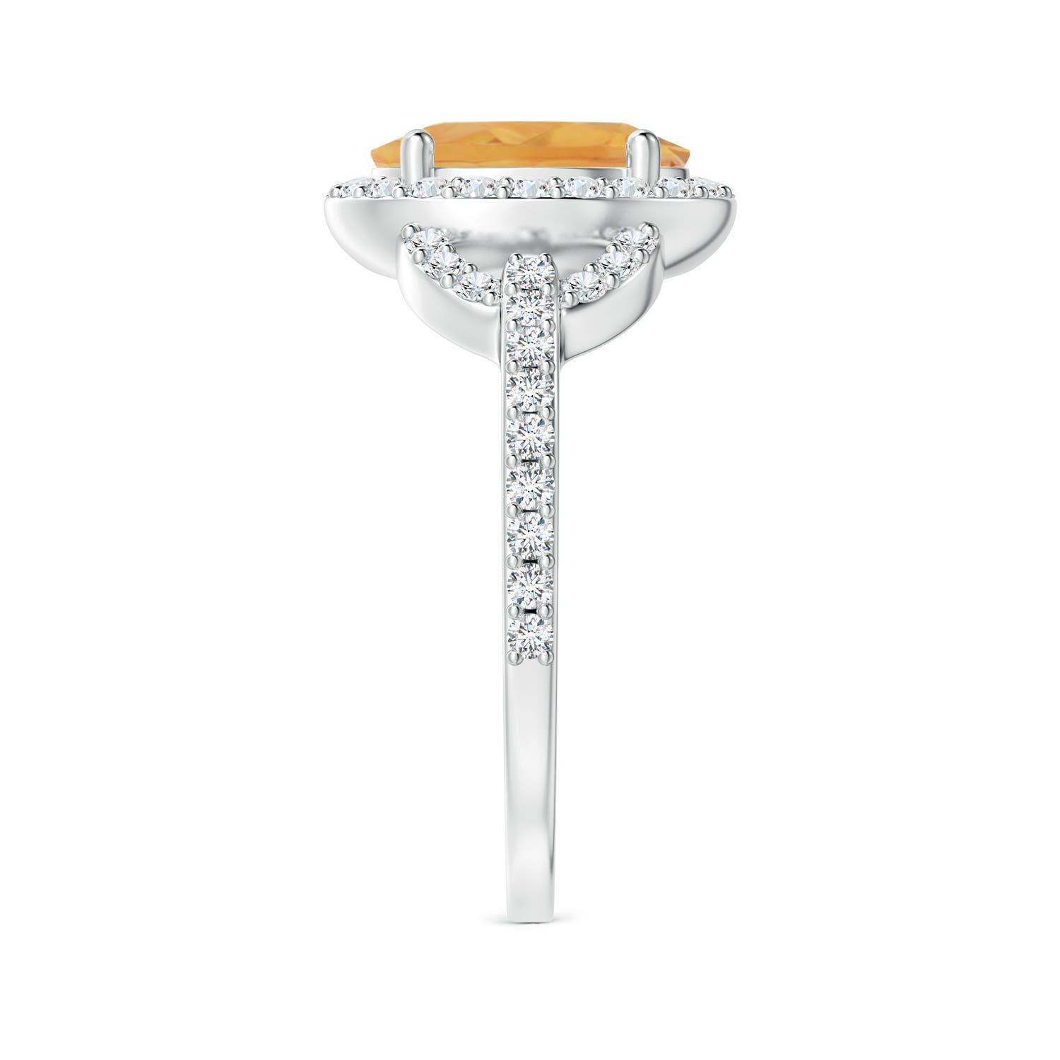 A - Citrine / 2.14 CT / 14 KT White Gold