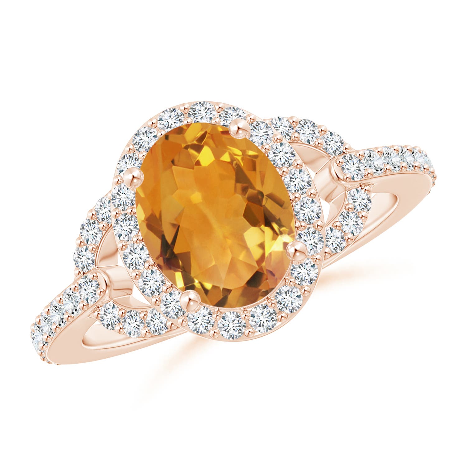 AA - Citrine / 2.14 CT / 14 KT Rose Gold