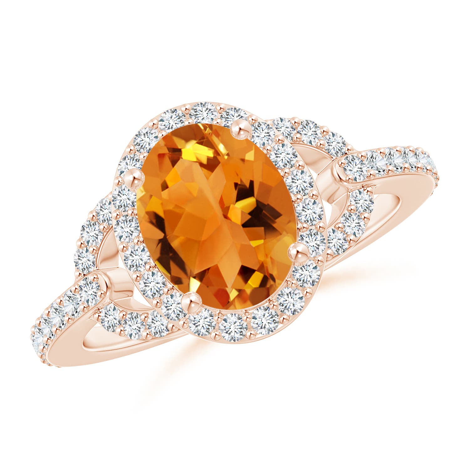 AAA - Citrine / 2.14 CT / 14 KT Rose Gold