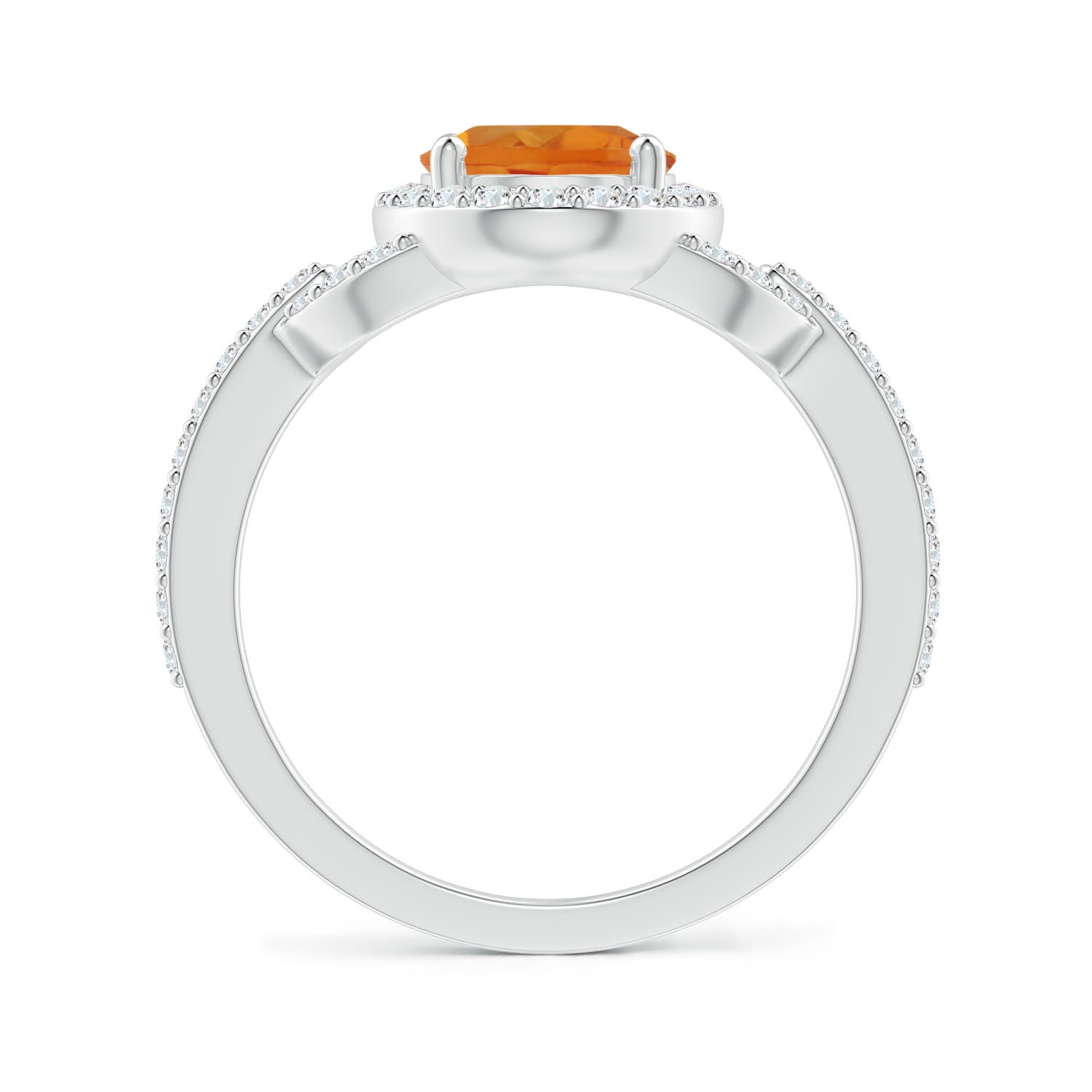 AAA - Citrine / 2.14 CT / 14 KT White Gold