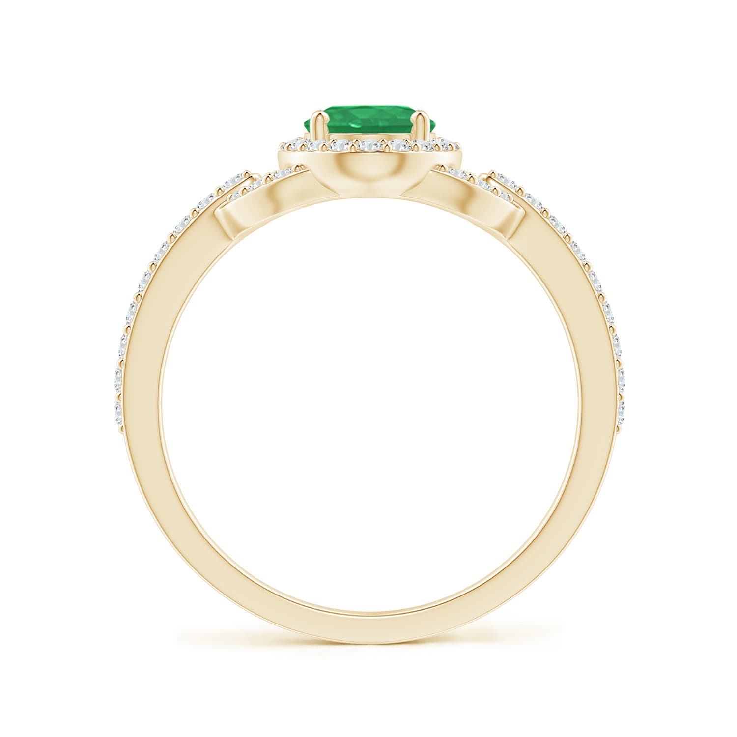 A - Emerald / 1 CT / 14 KT Yellow Gold