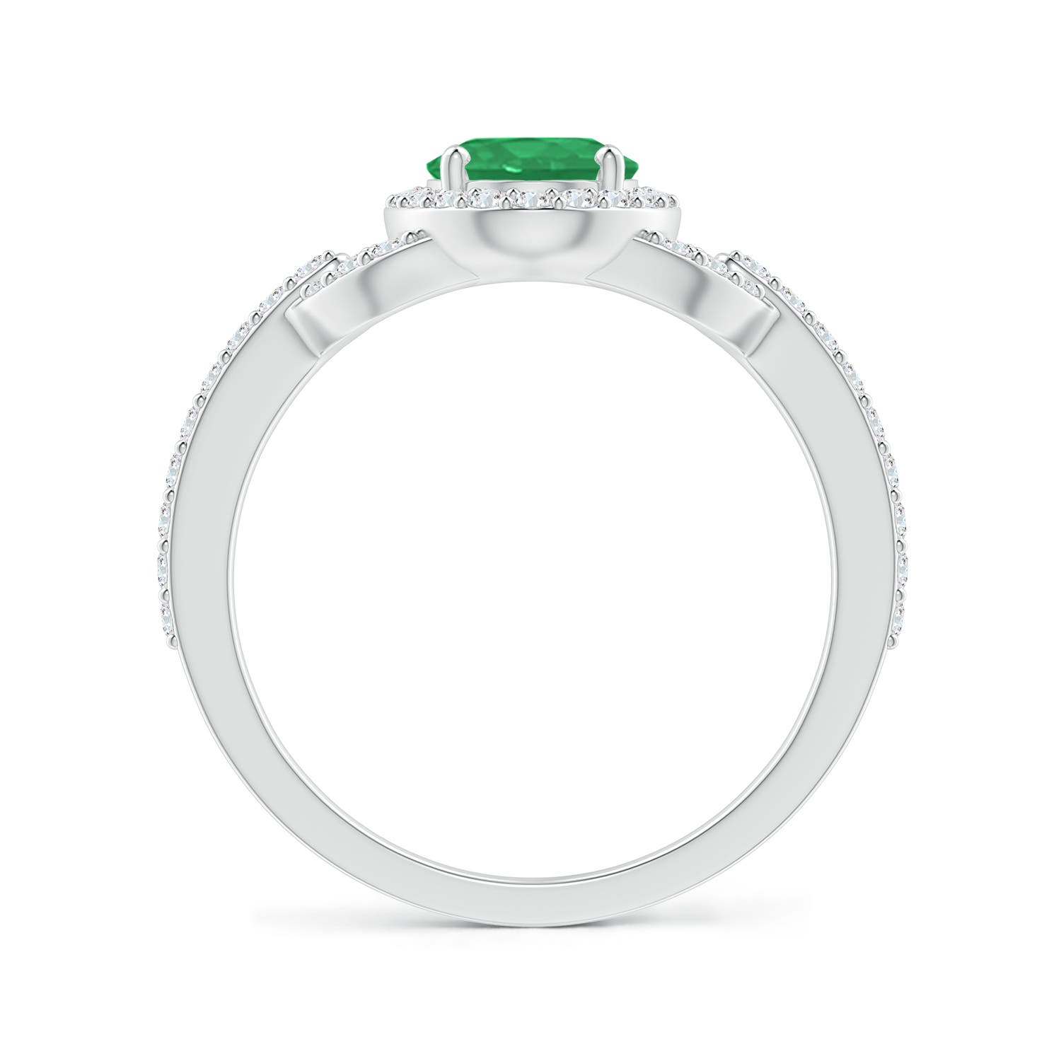 A - Emerald / 1.47 CT / 14 KT White Gold