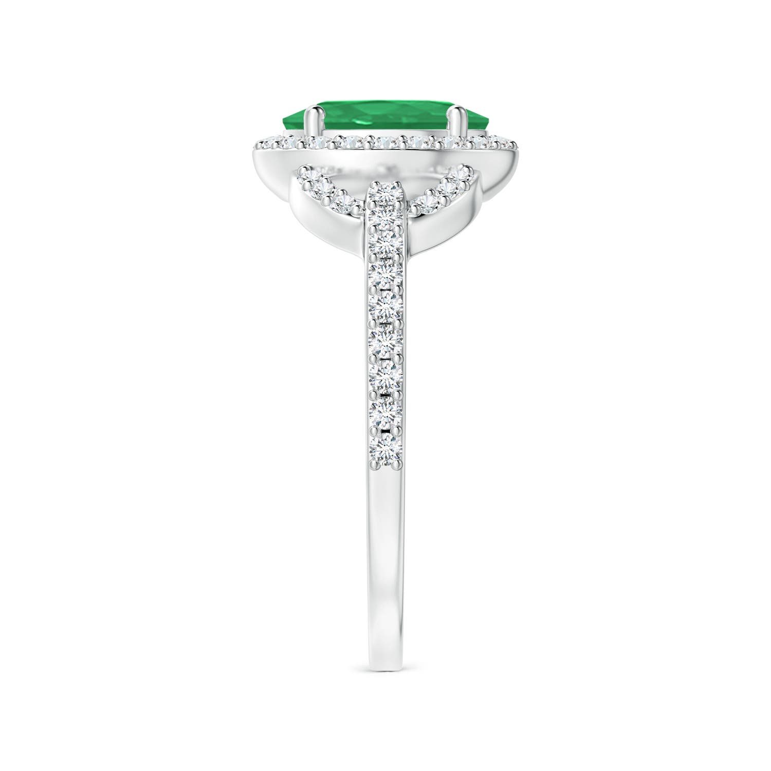 A - Emerald / 1.47 CT / 14 KT White Gold