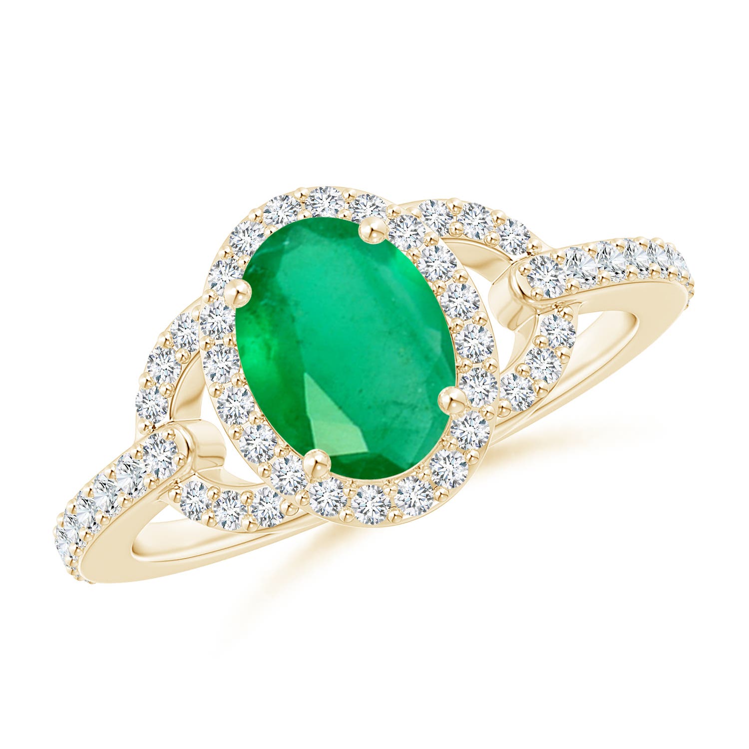 A - Emerald / 1.47 CT / 14 KT Yellow Gold