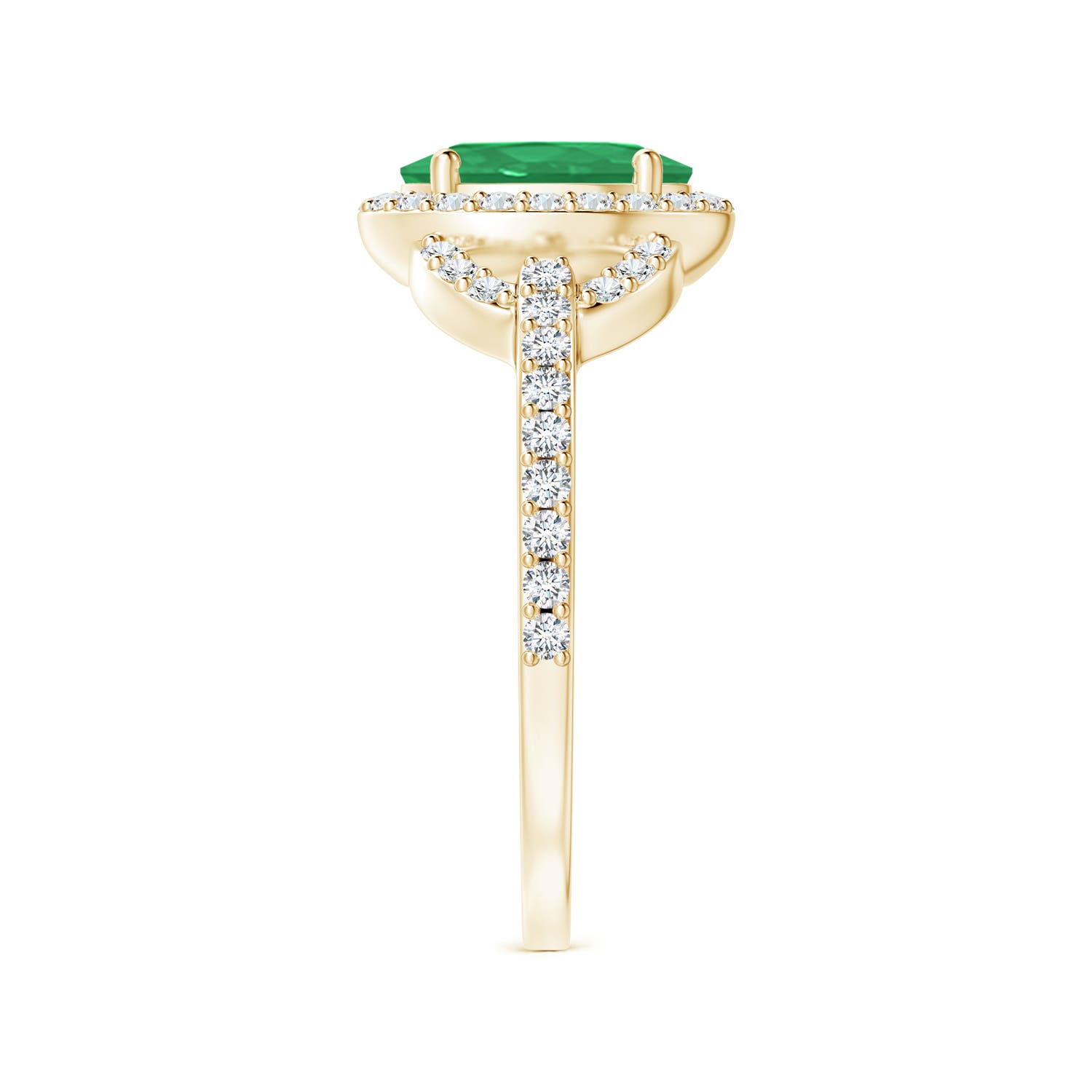 A - Emerald / 1.47 CT / 14 KT Yellow Gold