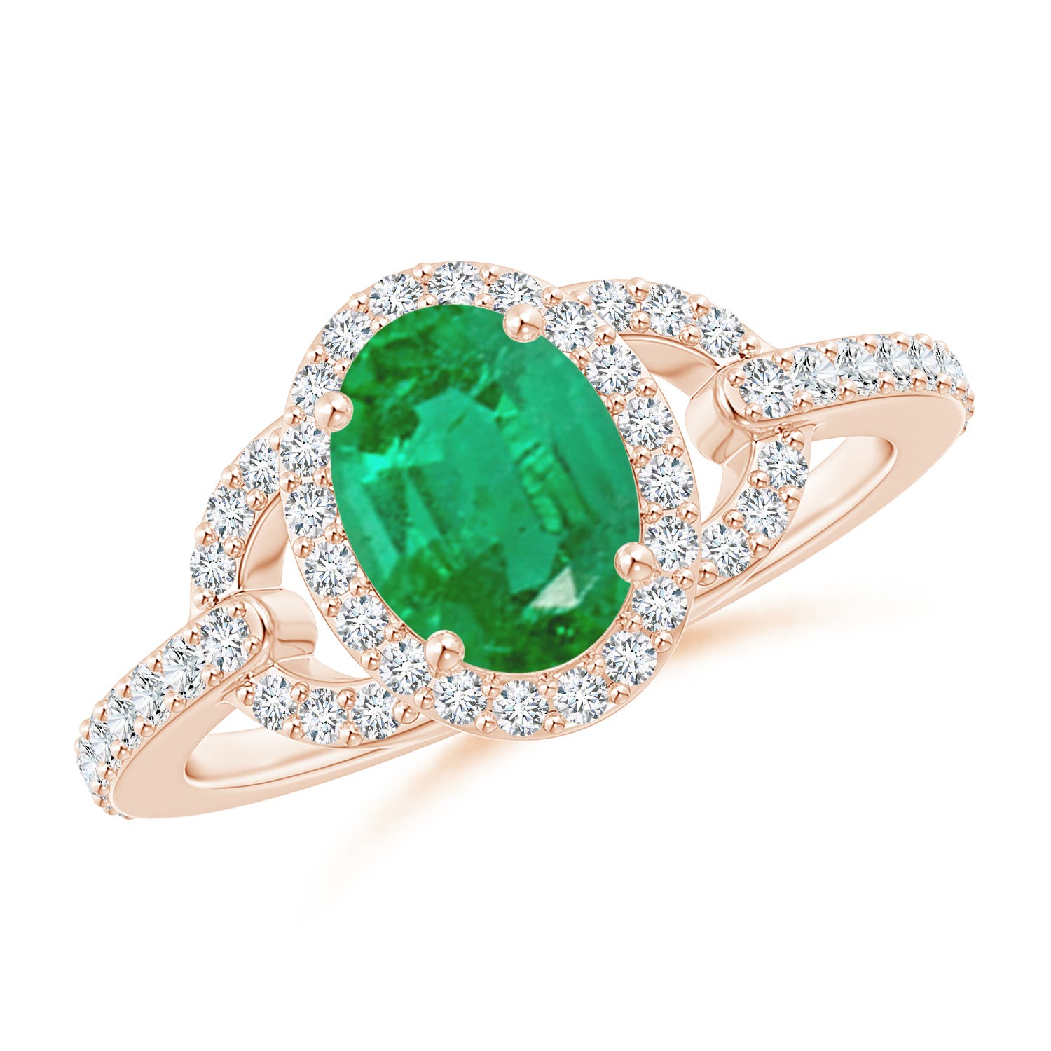 AA - Emerald / 1.47 CT / 14 KT Rose Gold