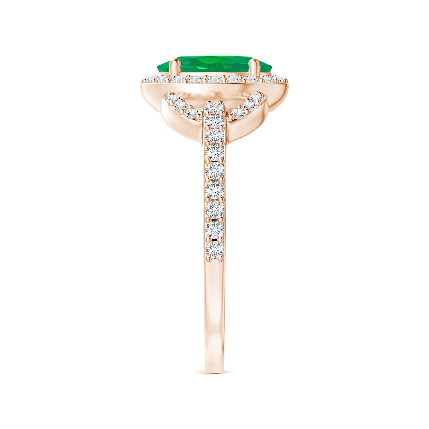 AA - Emerald / 1.47 CT / 14 KT Rose Gold