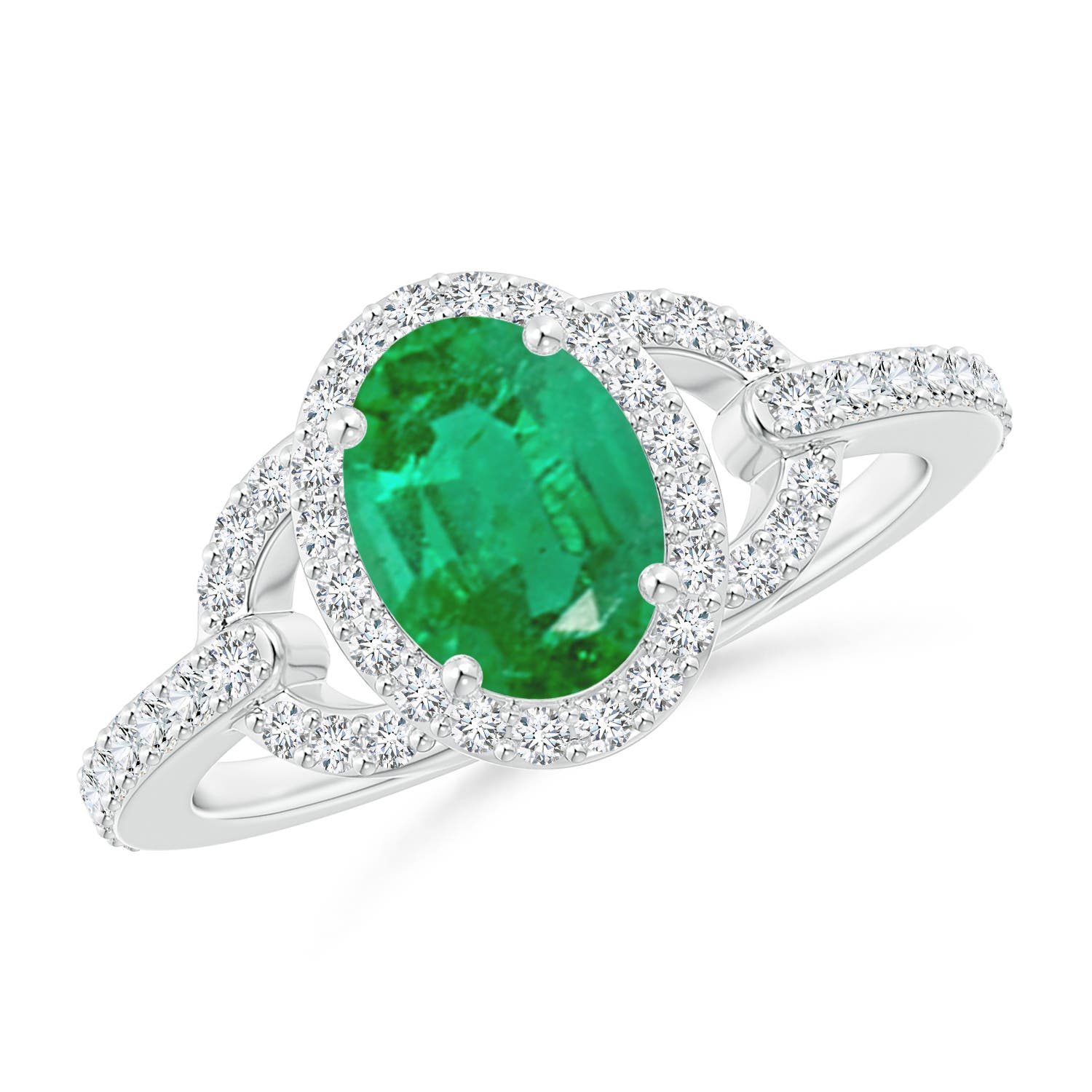 AA - Emerald / 1.47 CT / 14 KT White Gold