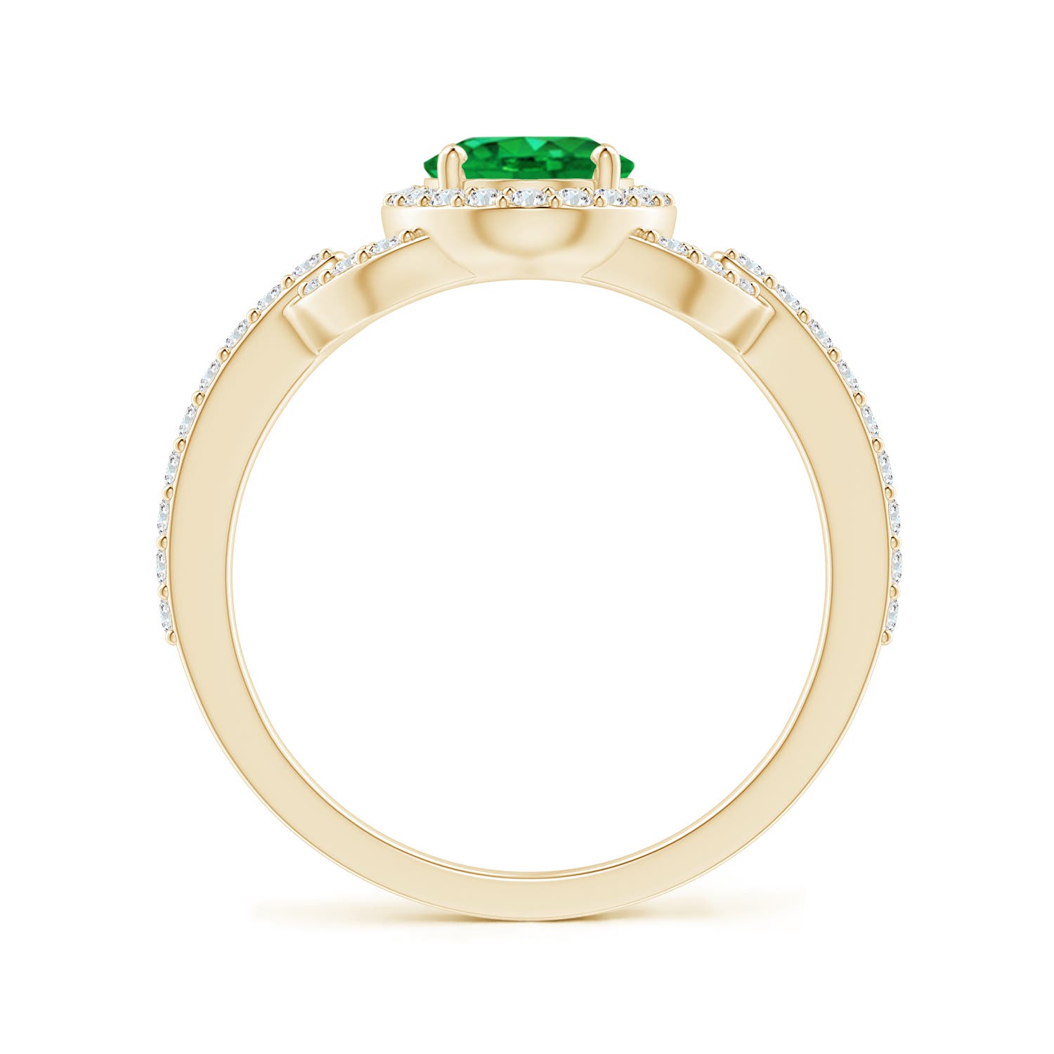 AAA - Emerald / 1.47 CT / 14 KT Yellow Gold