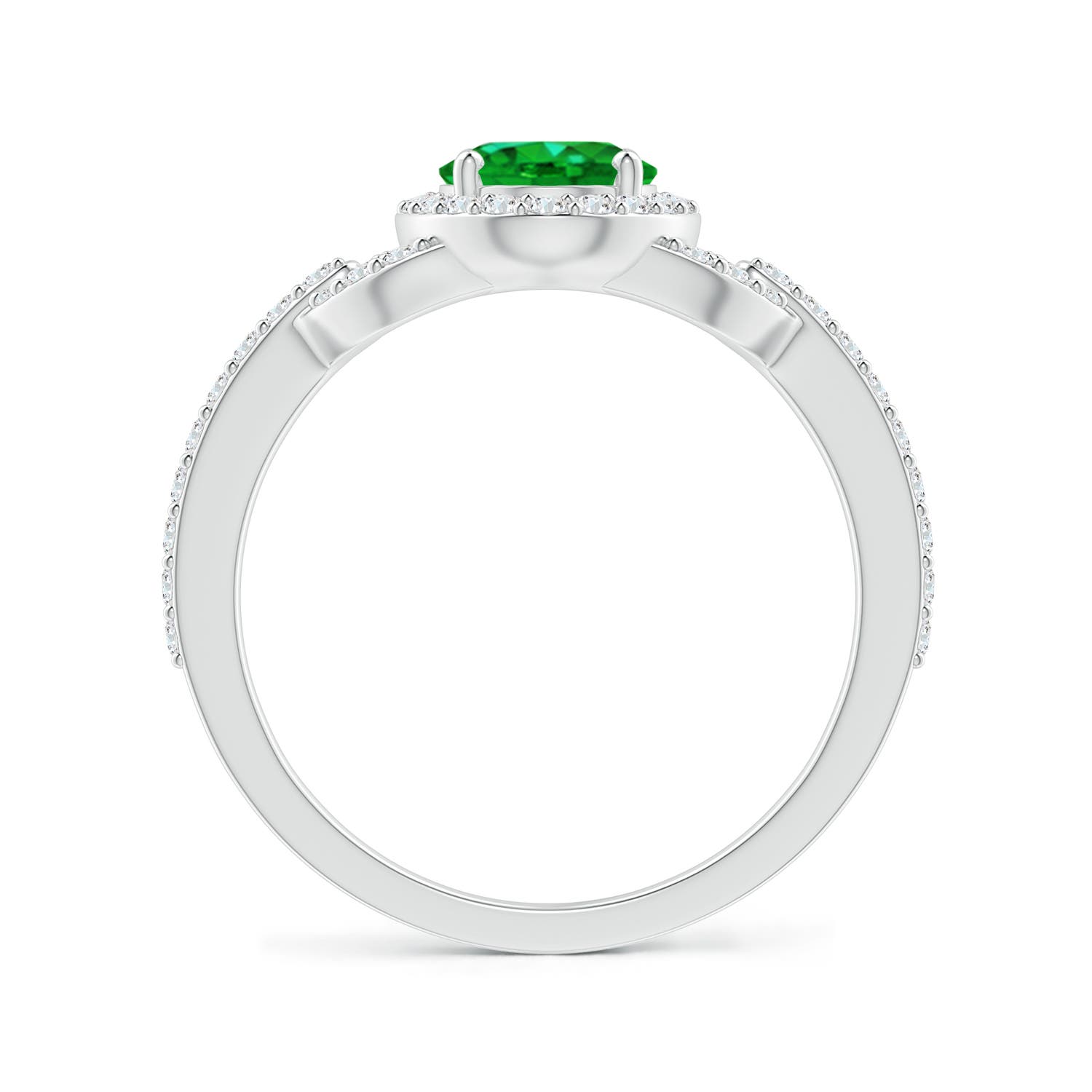 AAAA - Emerald / 1.47 CT / 14 KT White Gold