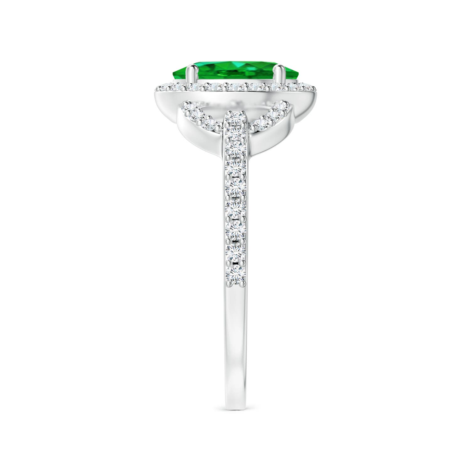 AAAA - Emerald / 1.47 CT / 14 KT White Gold