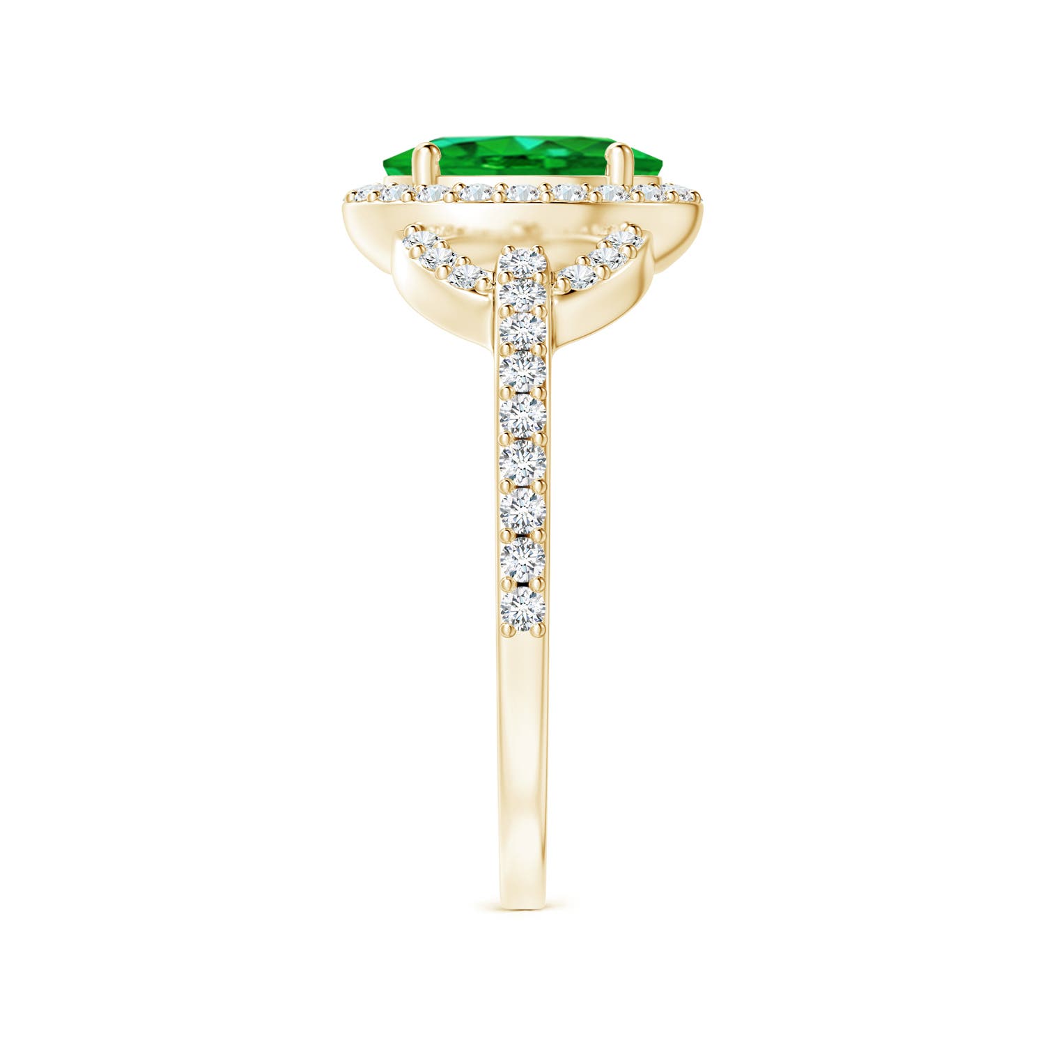 AAAA - Emerald / 1.47 CT / 14 KT Yellow Gold