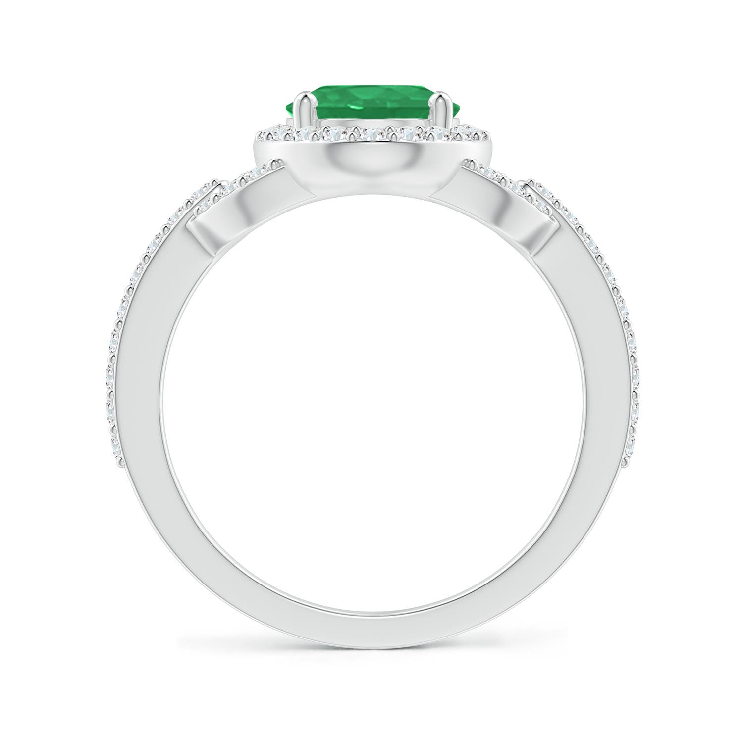 A - Emerald / 1.99 CT / 14 KT White Gold