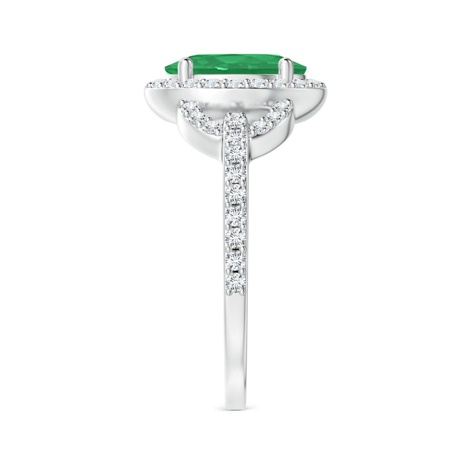 A - Emerald / 1.99 CT / 14 KT White Gold