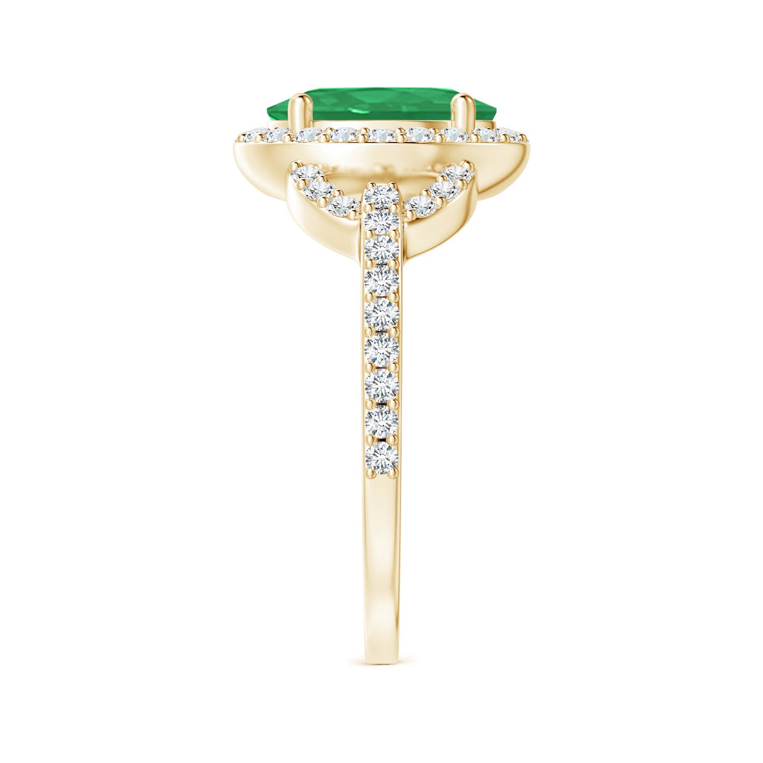 A - Emerald / 1.99 CT / 14 KT Yellow Gold