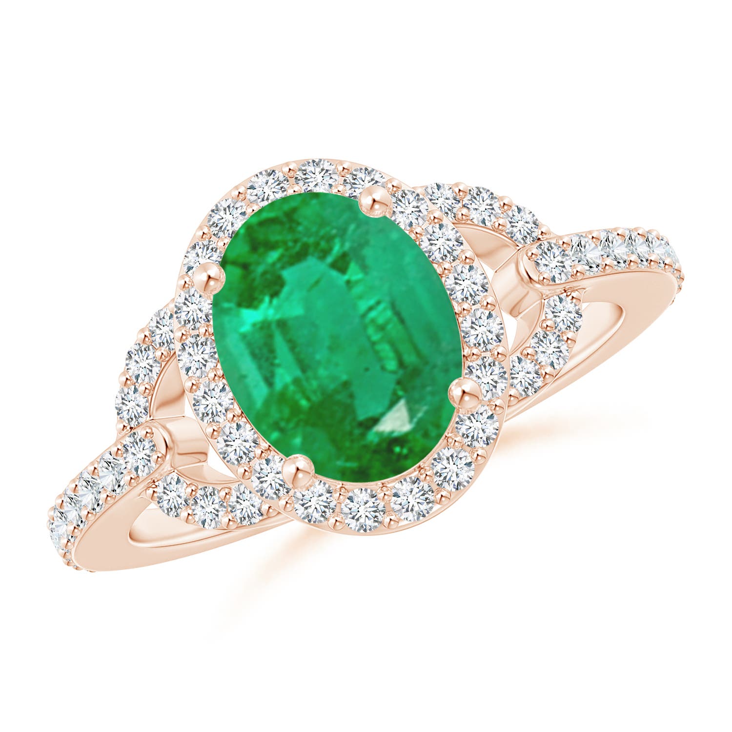 AA - Emerald / 1.99 CT / 14 KT Rose Gold