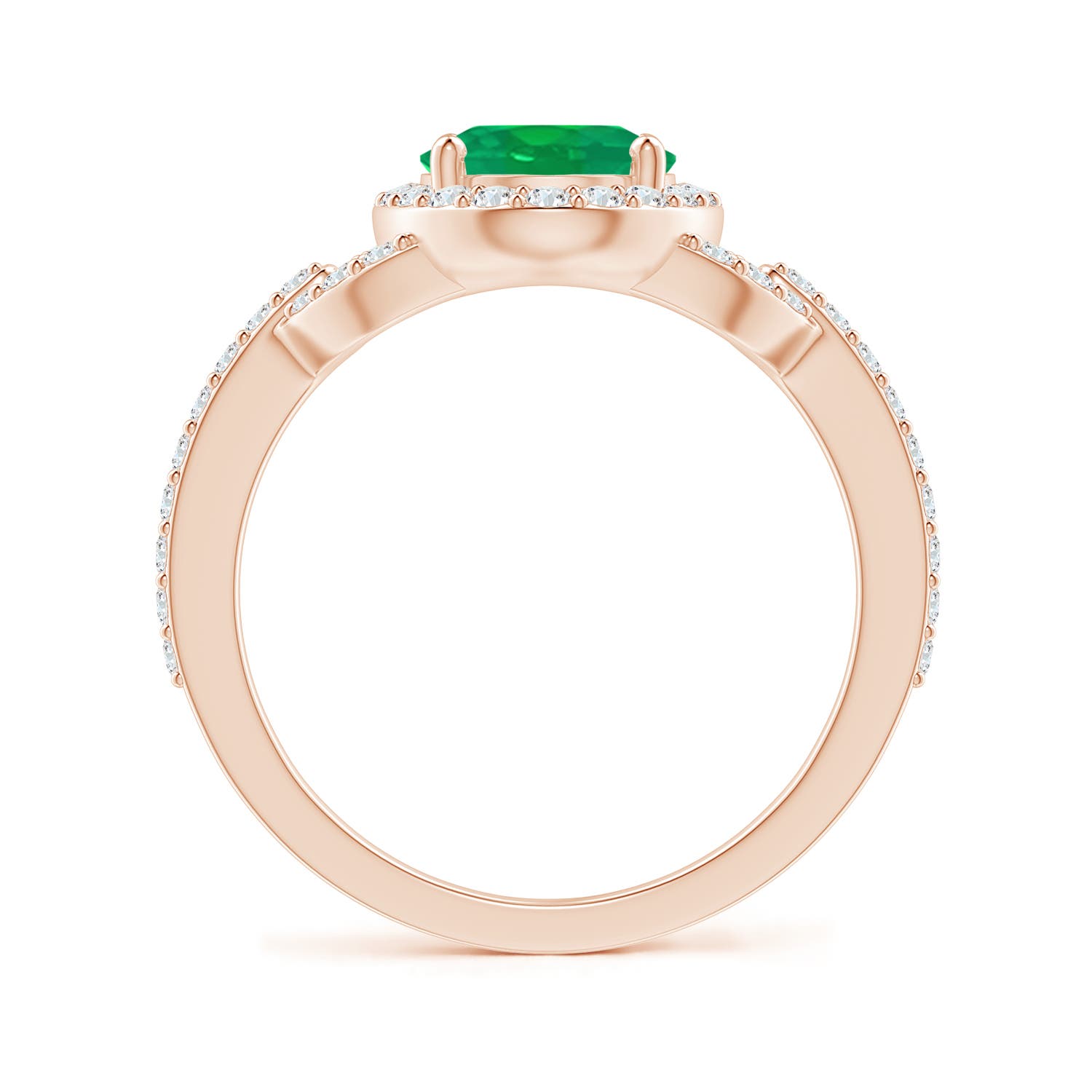 AA - Emerald / 1.99 CT / 14 KT Rose Gold