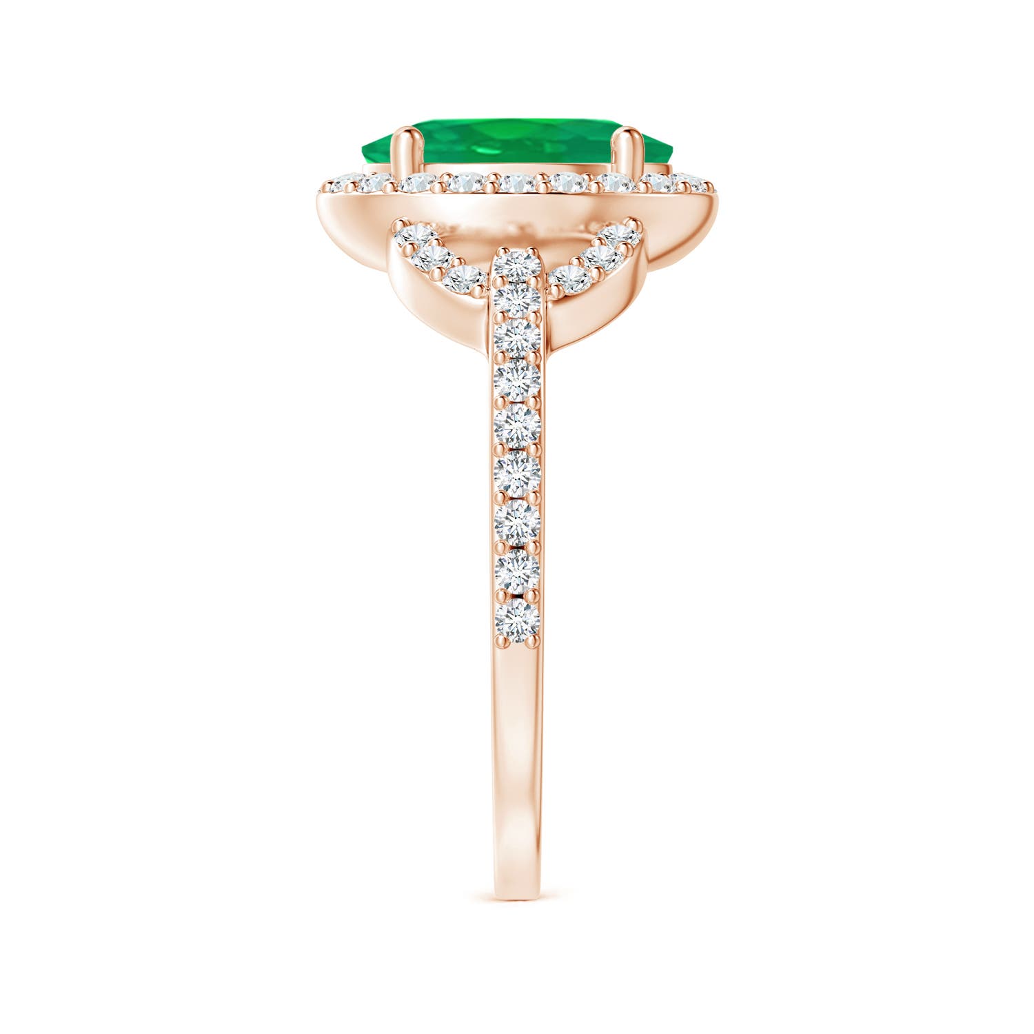 AA - Emerald / 1.99 CT / 14 KT Rose Gold