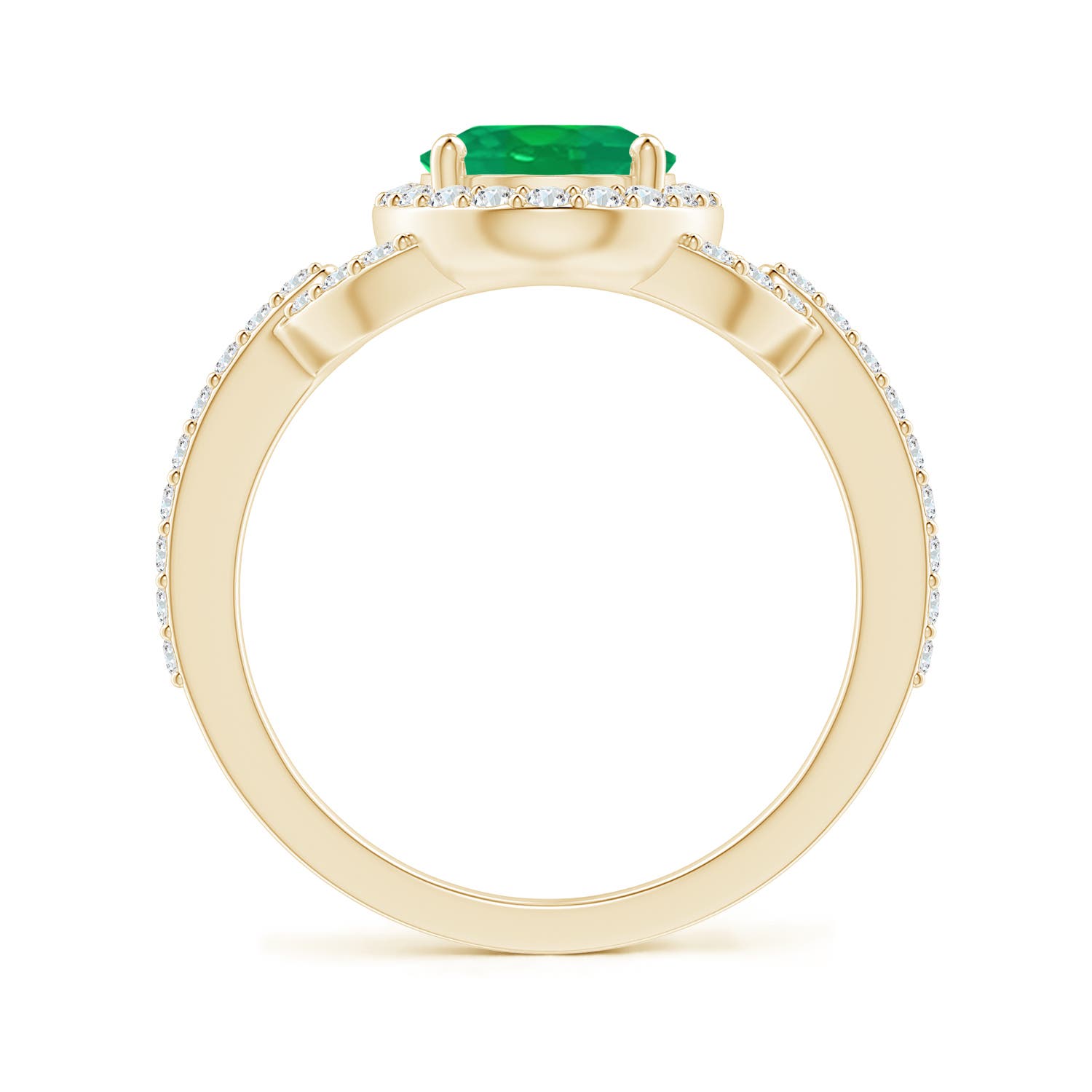 AA - Emerald / 1.99 CT / 14 KT Yellow Gold