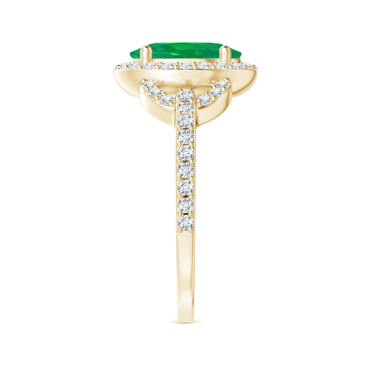 AA - Emerald / 1.99 CT / 14 KT Yellow Gold