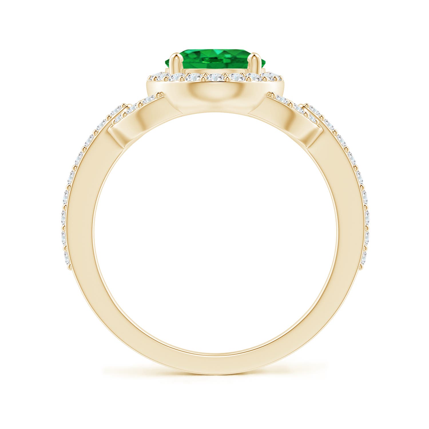 AAA - Emerald / 1.99 CT / 14 KT Yellow Gold