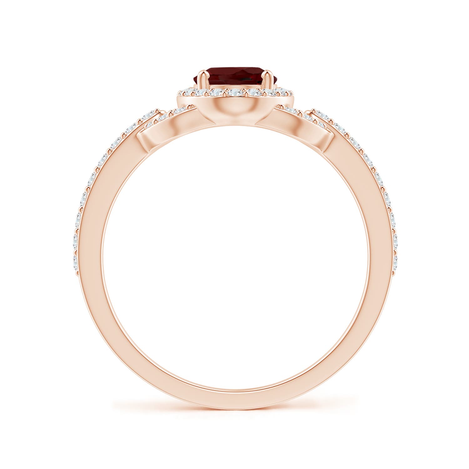 AAA - Garnet / 1.24 CT / 14 KT Rose Gold