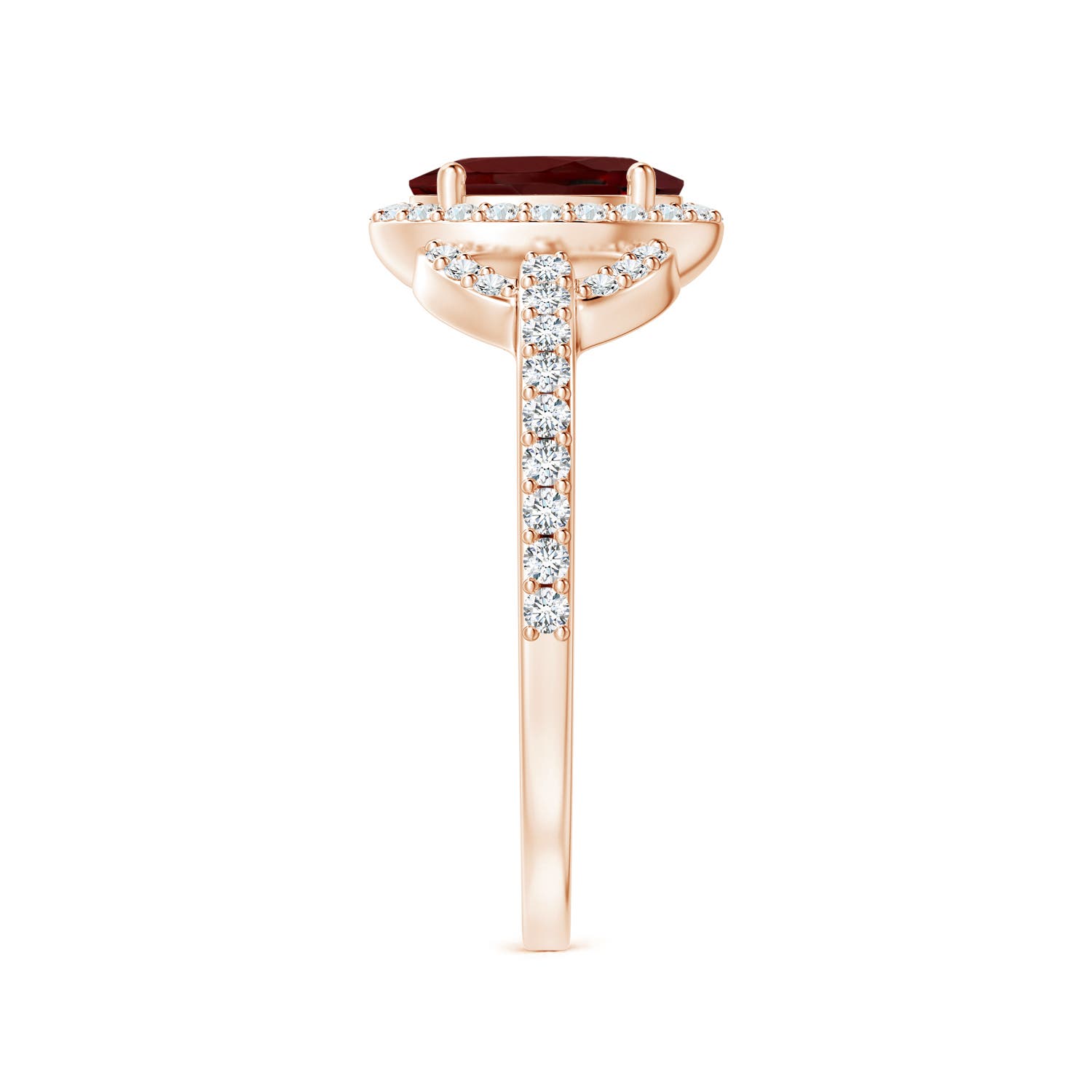 AAA - Garnet / 1.24 CT / 14 KT Rose Gold