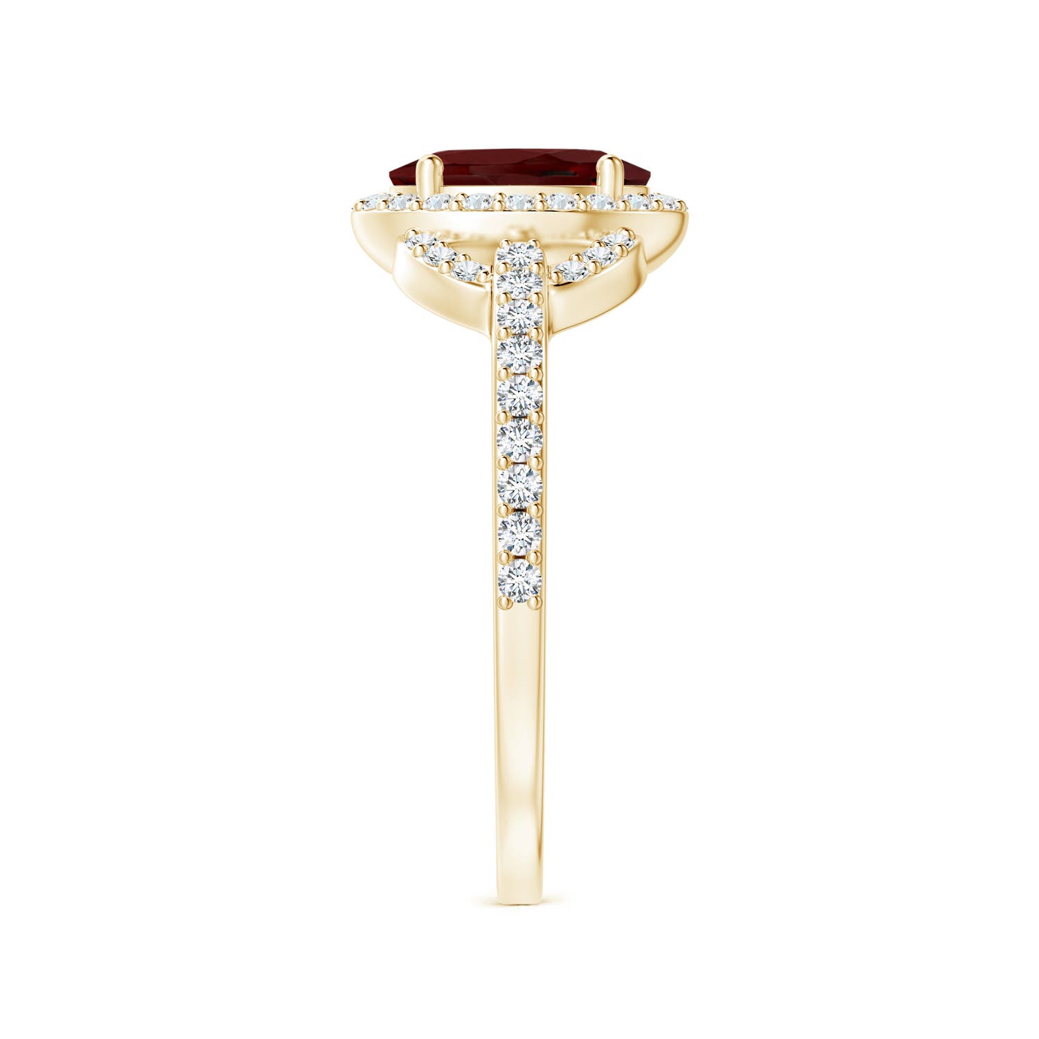 AAA - Garnet / 1.24 CT / 14 KT Yellow Gold