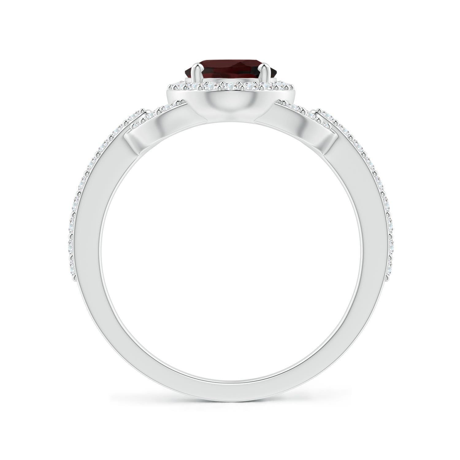 A - Garnet / 1.82 CT / 14 KT White Gold