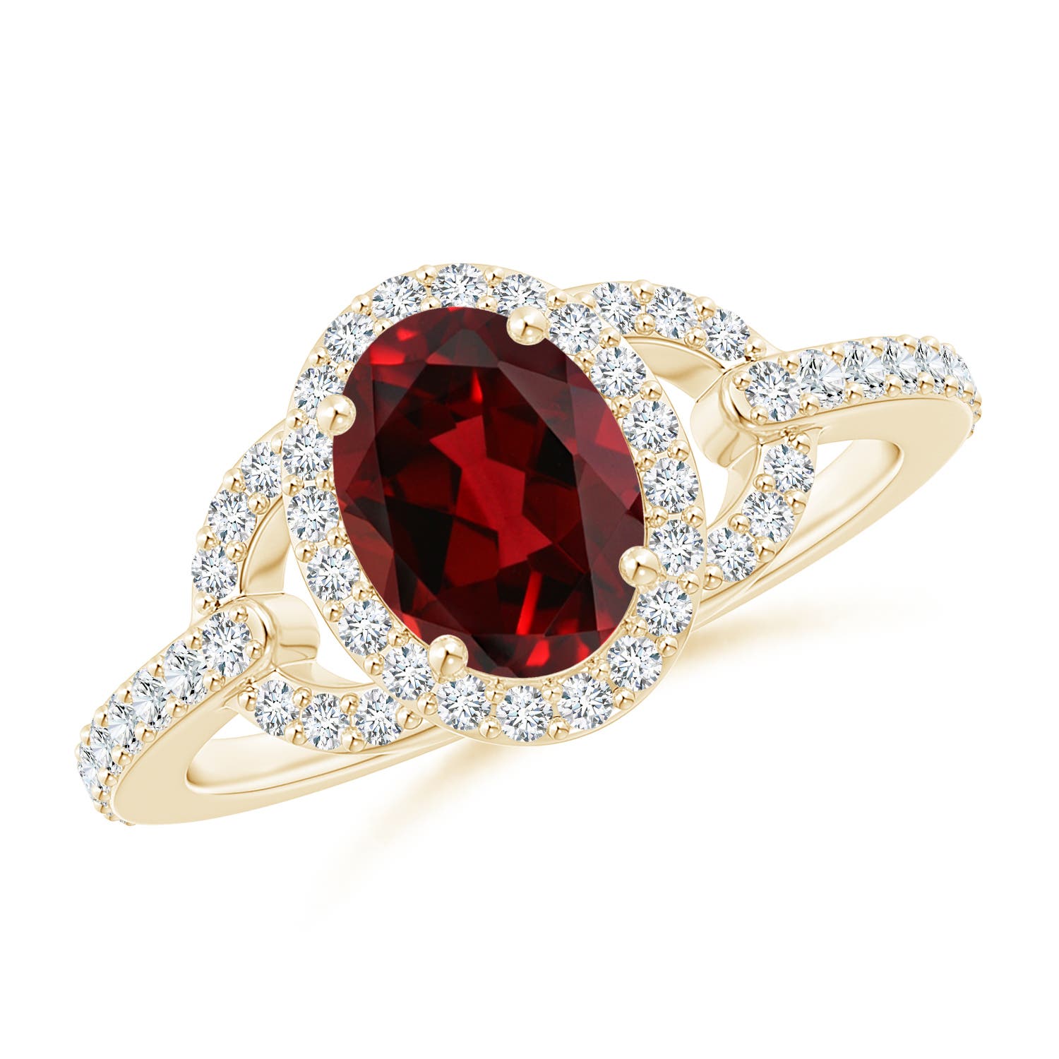 AAAA - Garnet / 1.82 CT / 14 KT Yellow Gold