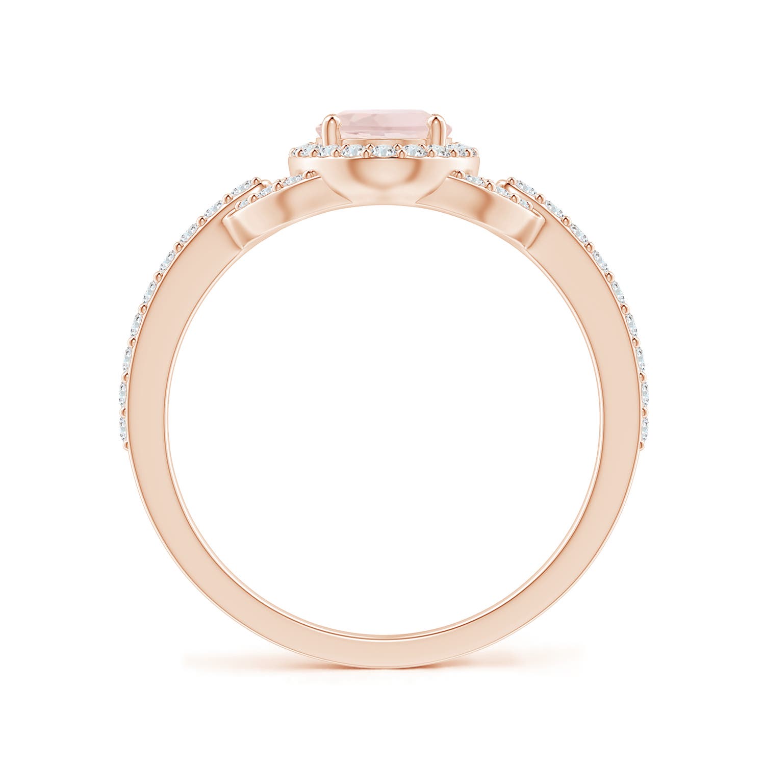 A - Morganite / 1.04 CT / 14 KT Rose Gold