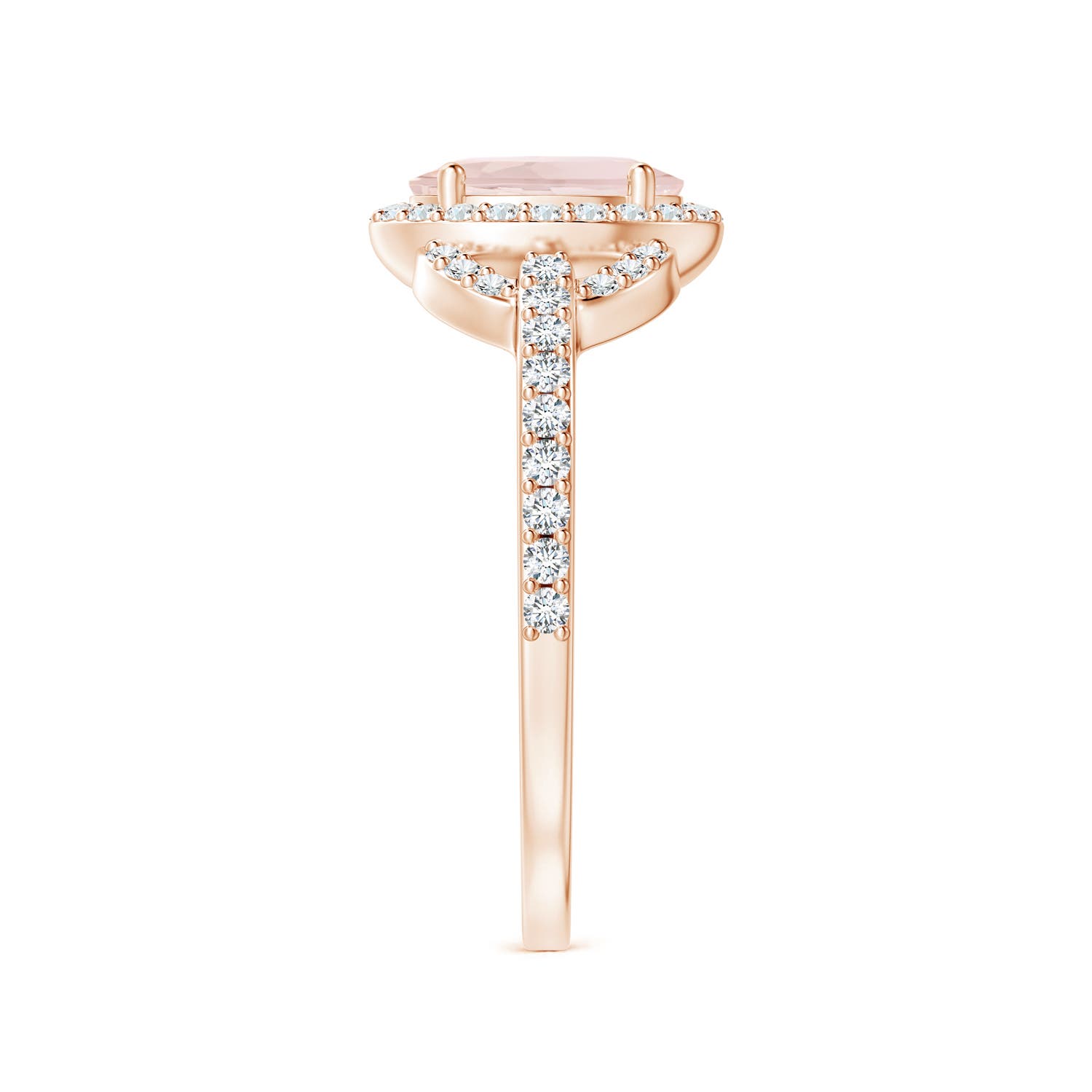 A - Morganite / 1.04 CT / 14 KT Rose Gold