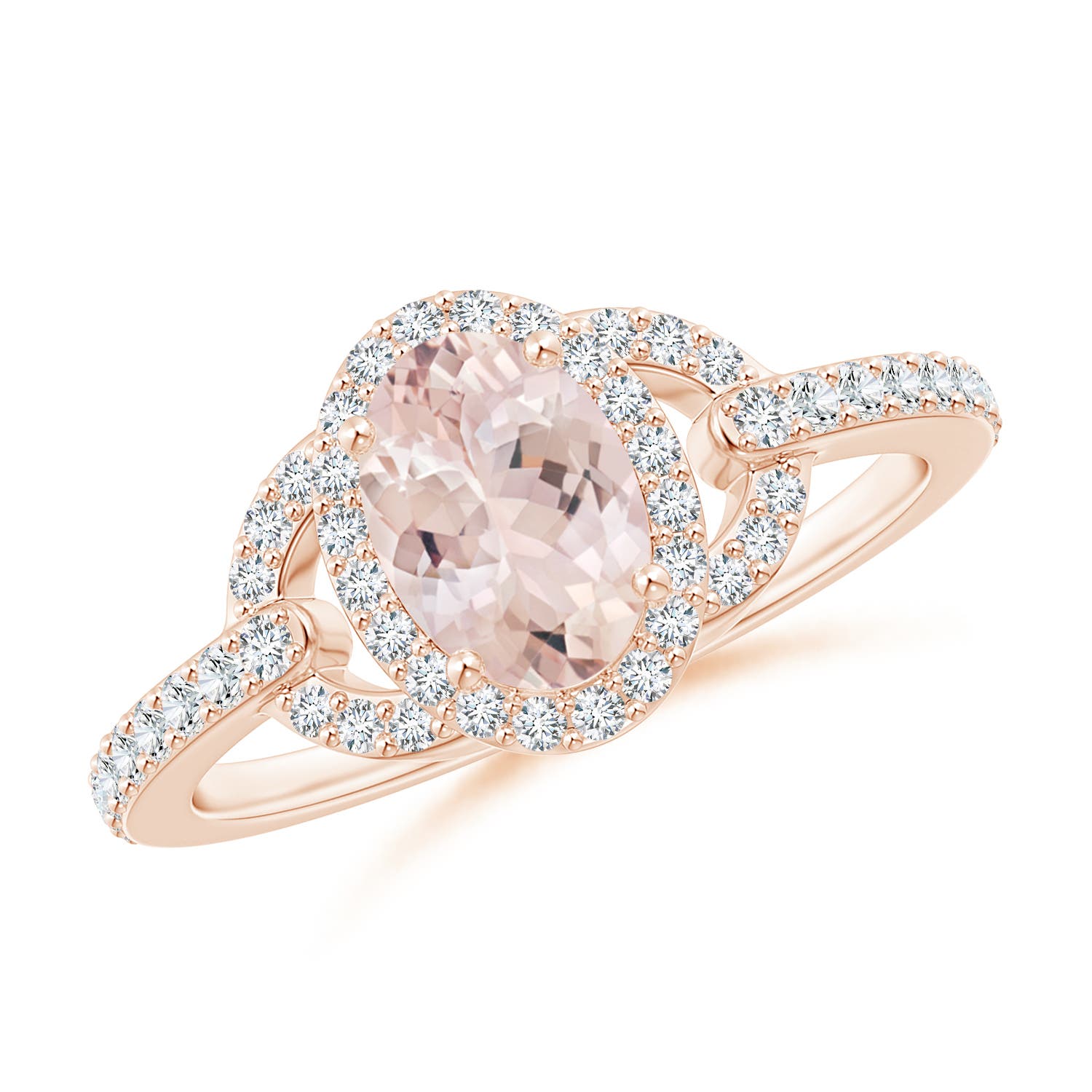 AA - Morganite / 1.04 CT / 14 KT Rose Gold