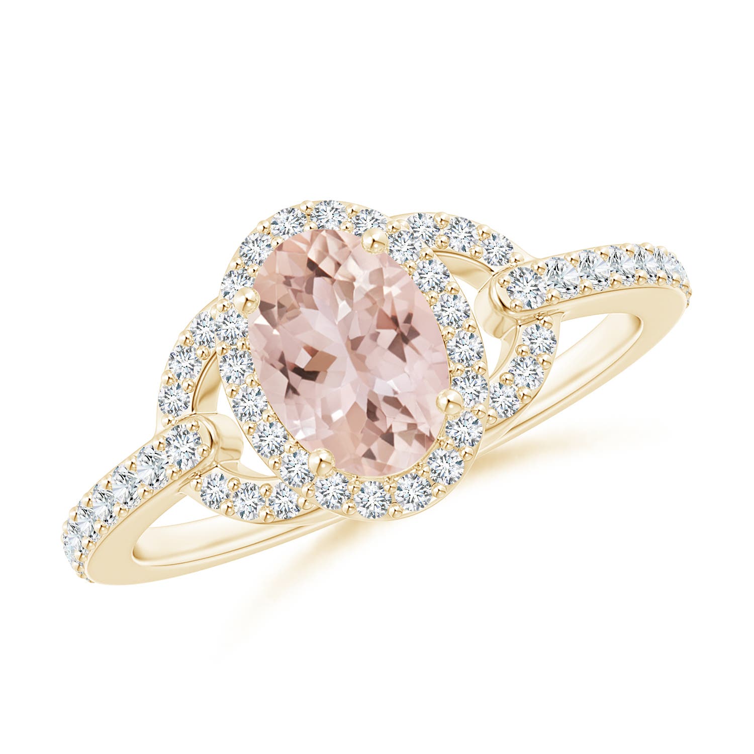 AAA - Morganite / 1.04 CT / 14 KT Yellow Gold