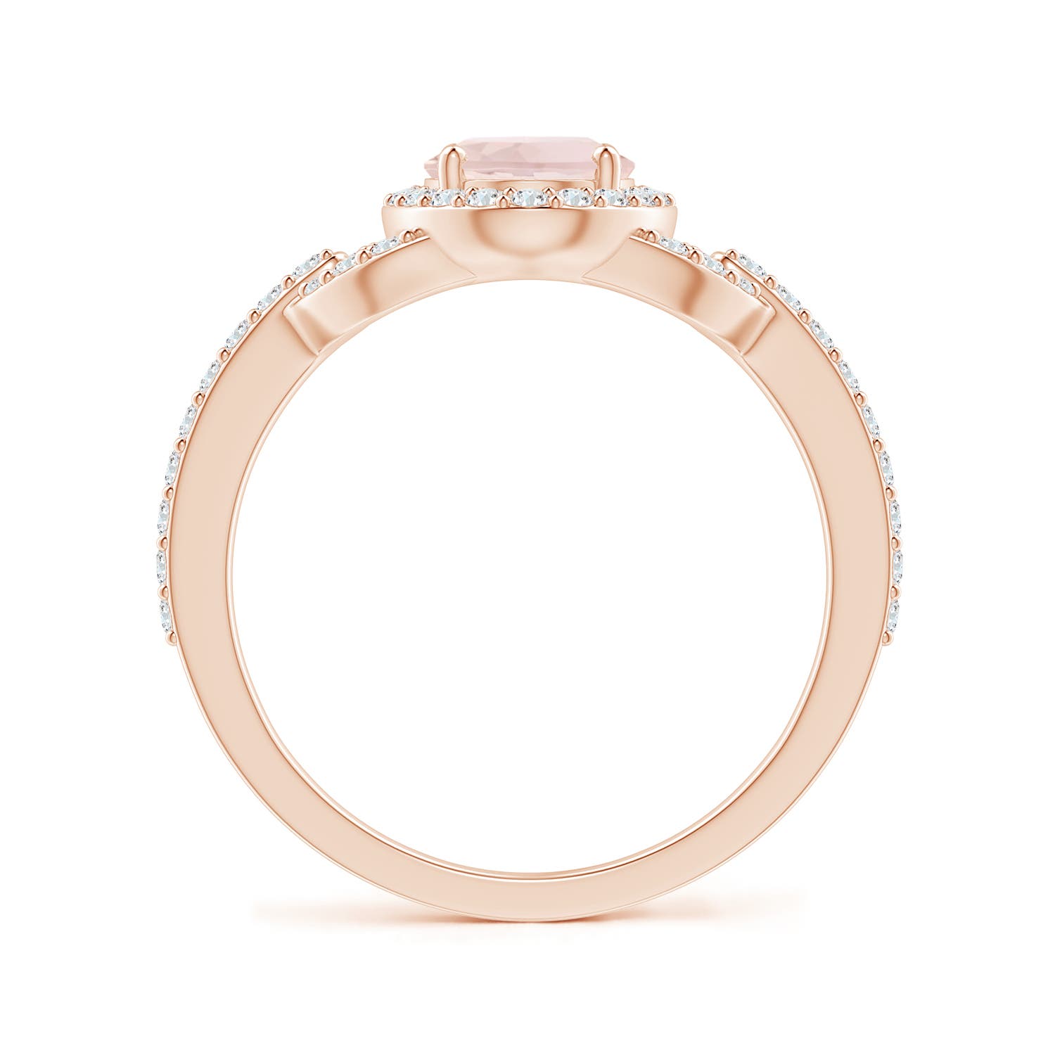 A - Morganite / 1.47 CT / 14 KT Rose Gold