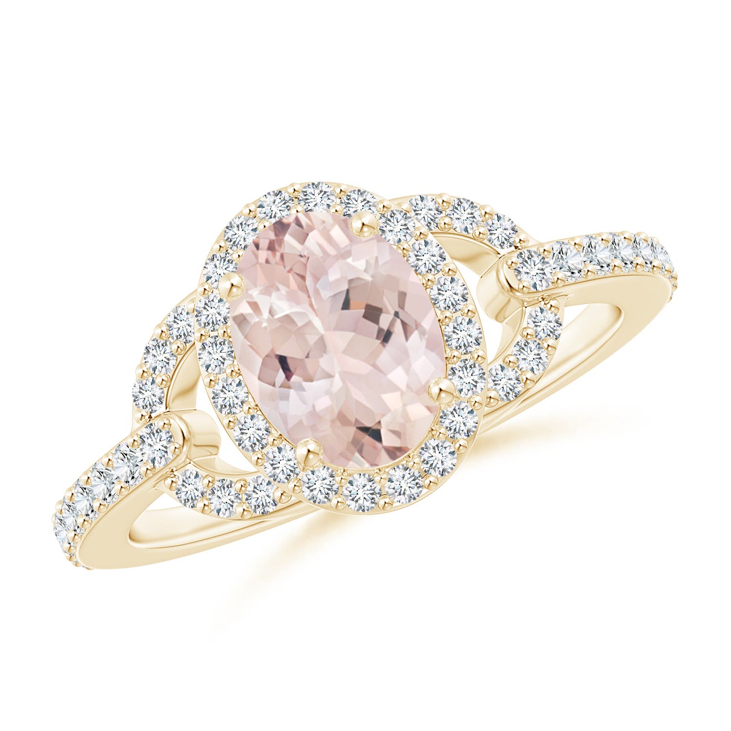 AA - Morganite / 1.47 CT / 14 KT Yellow Gold