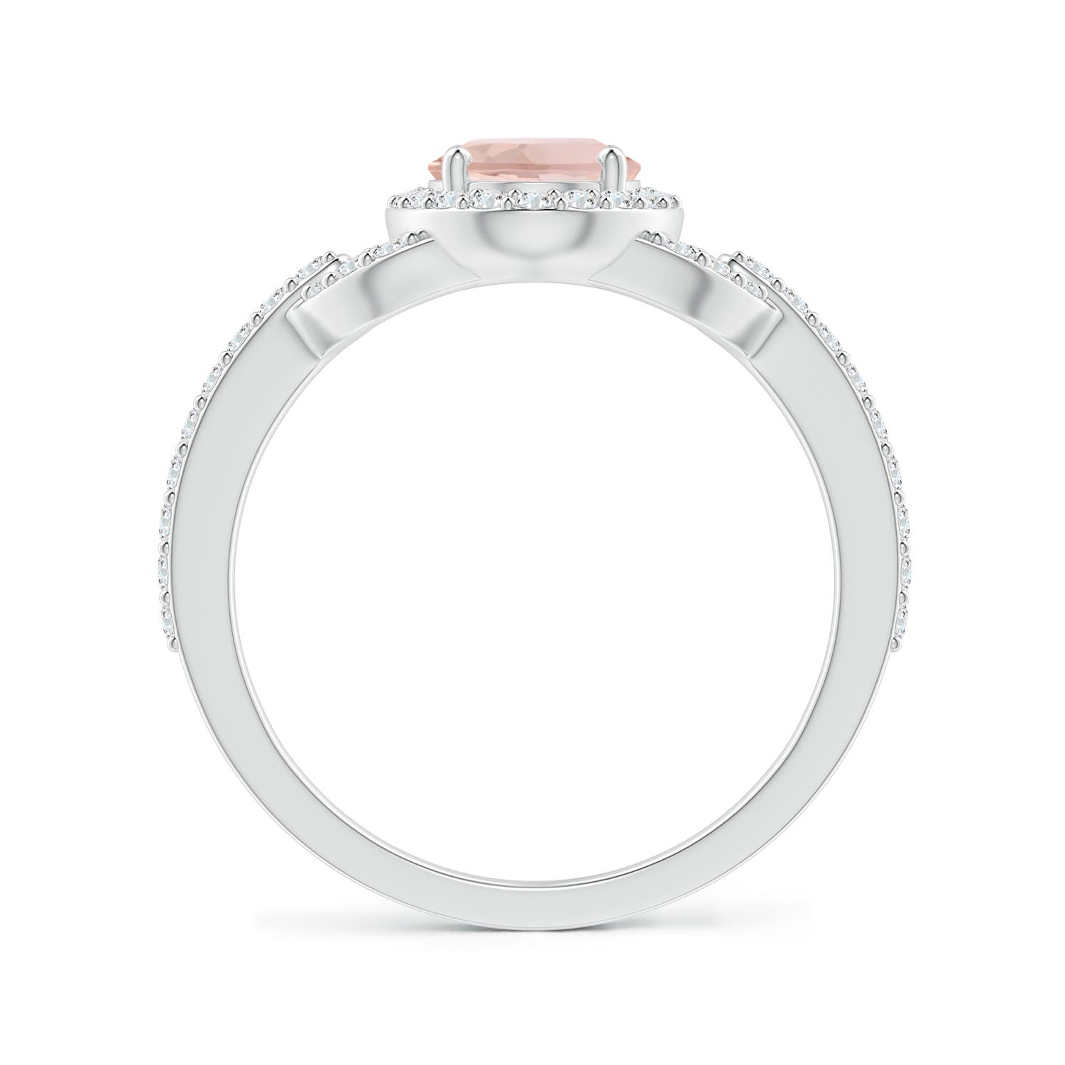 AAA - Morganite / 1.47 CT / 14 KT White Gold