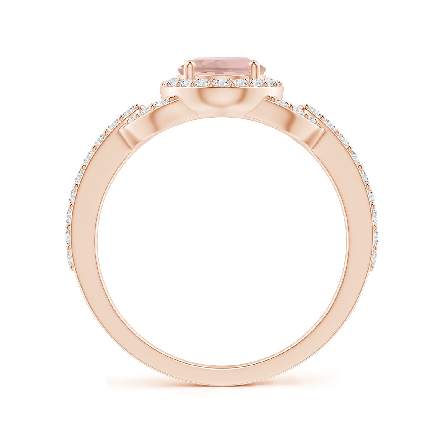 AAAA - Morganite / 1.47 CT / 14 KT Rose Gold