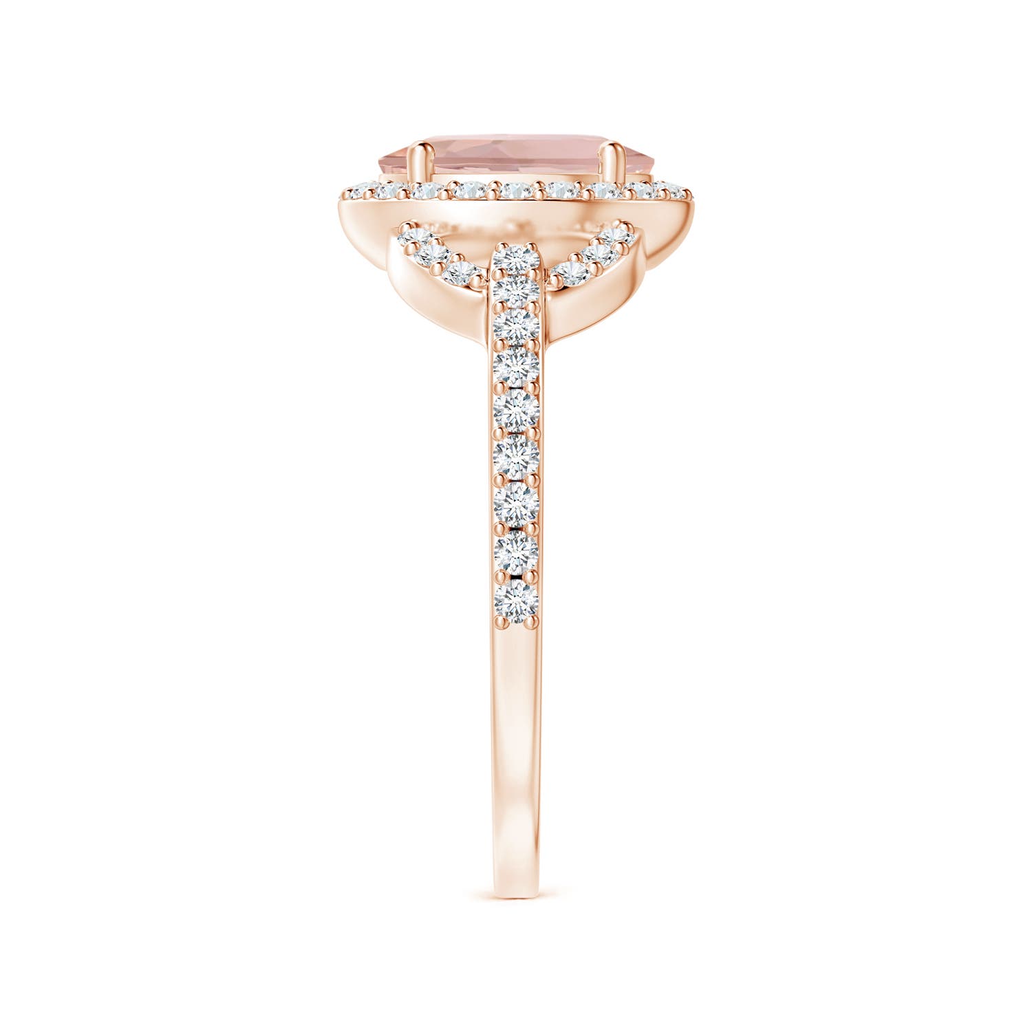 AAAA - Morganite / 1.47 CT / 14 KT Rose Gold