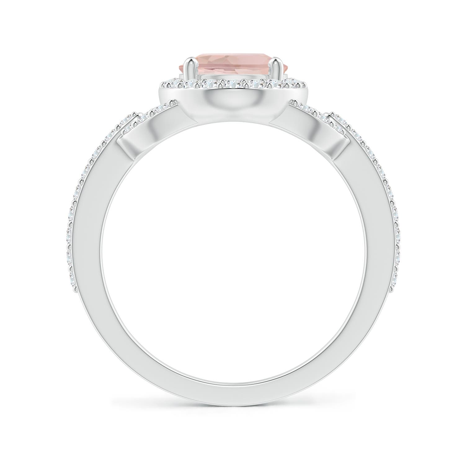 AA - Morganite / 2.14 CT / 14 KT White Gold