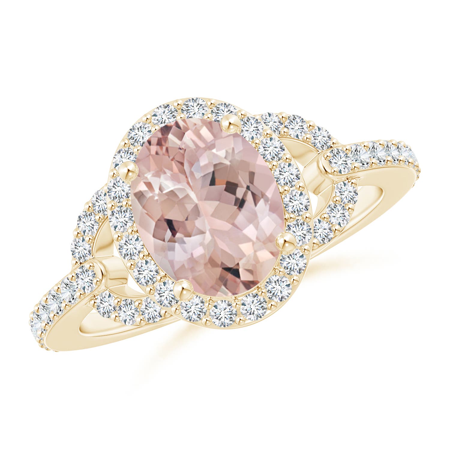 AA - Morganite / 2.14 CT / 14 KT Yellow Gold