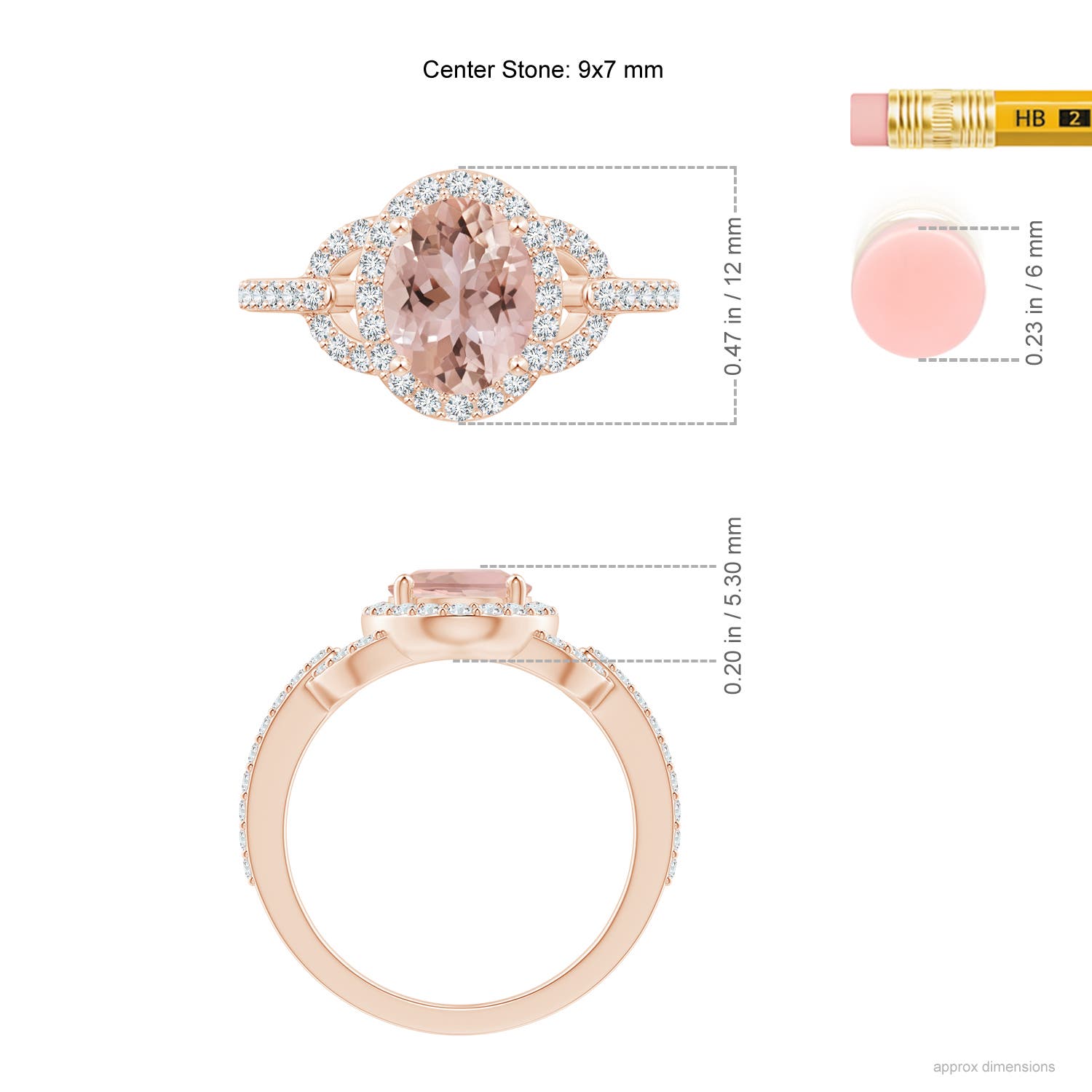 AAA - Morganite / 2.14 CT / 14 KT Rose Gold