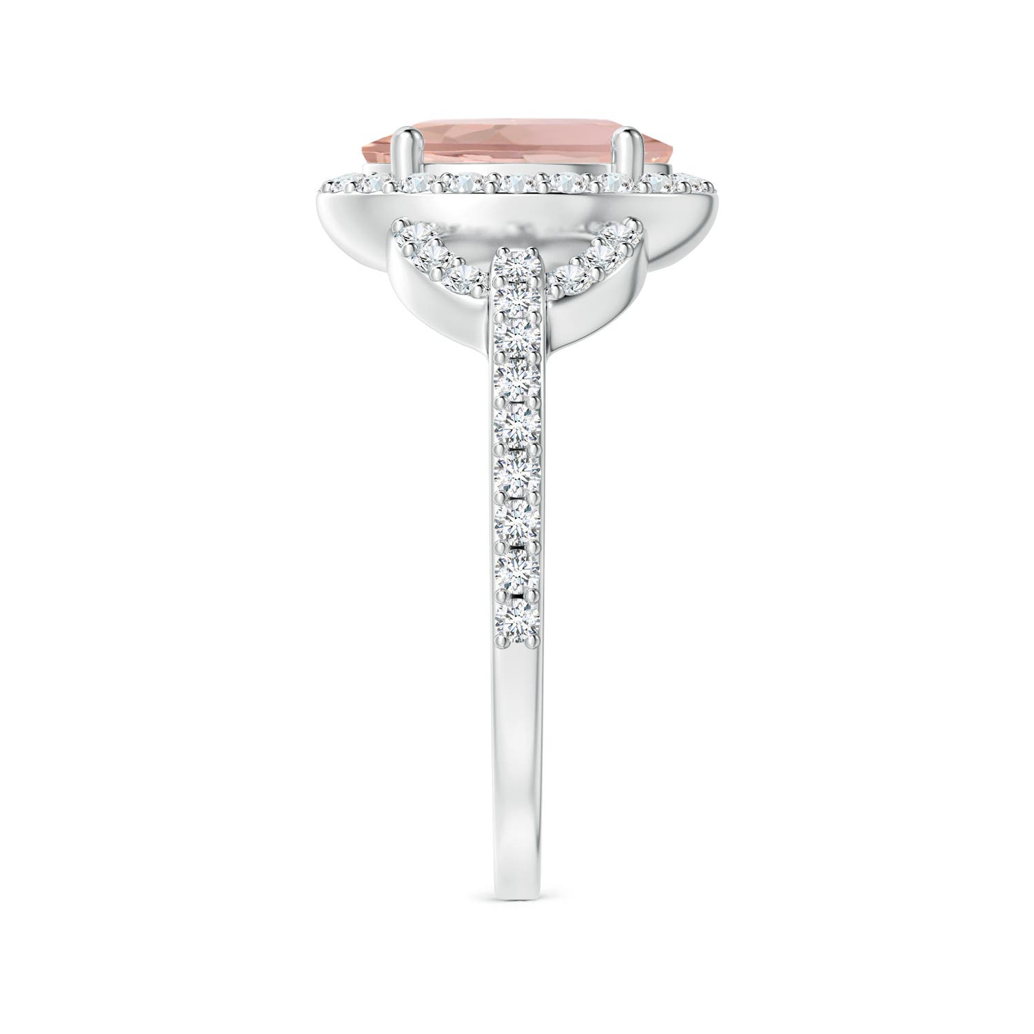 AAA - Morganite / 2.14 CT / 14 KT White Gold