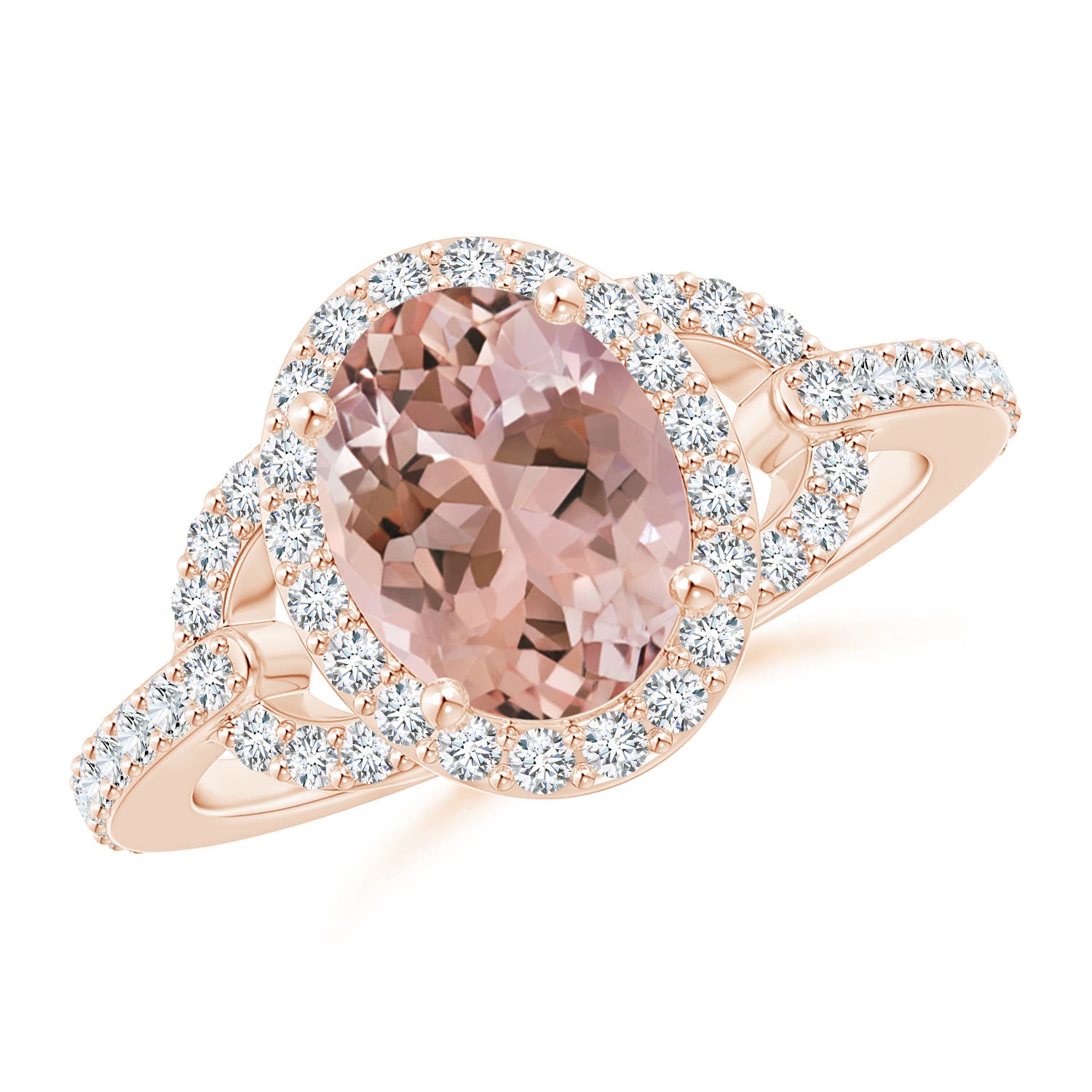 AAAA - Morganite / 2.14 CT / 14 KT Rose Gold