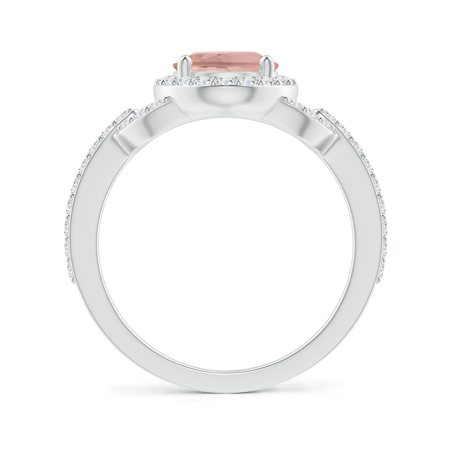 AAAA - Morganite / 2.14 CT / 14 KT White Gold