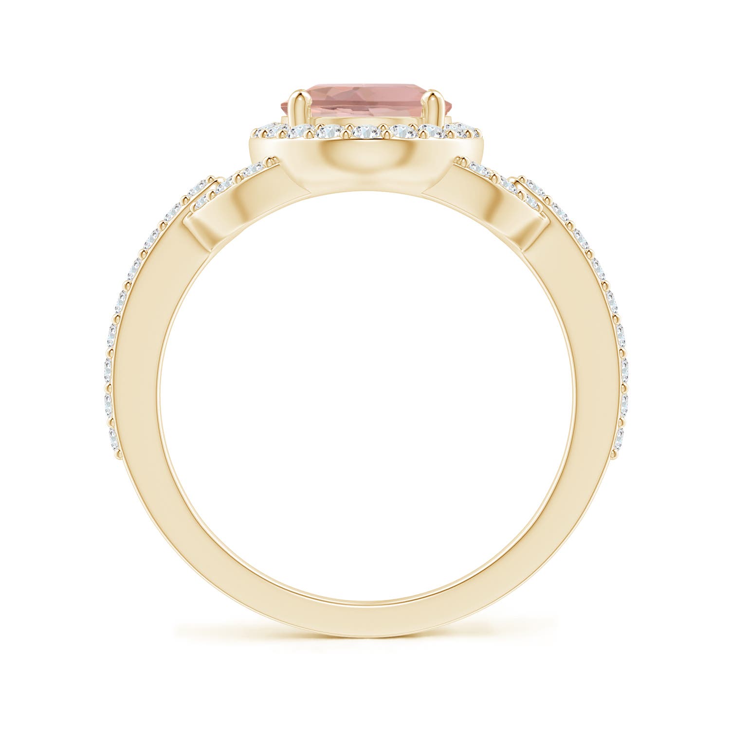 AAAA - Morganite / 2.14 CT / 14 KT Yellow Gold